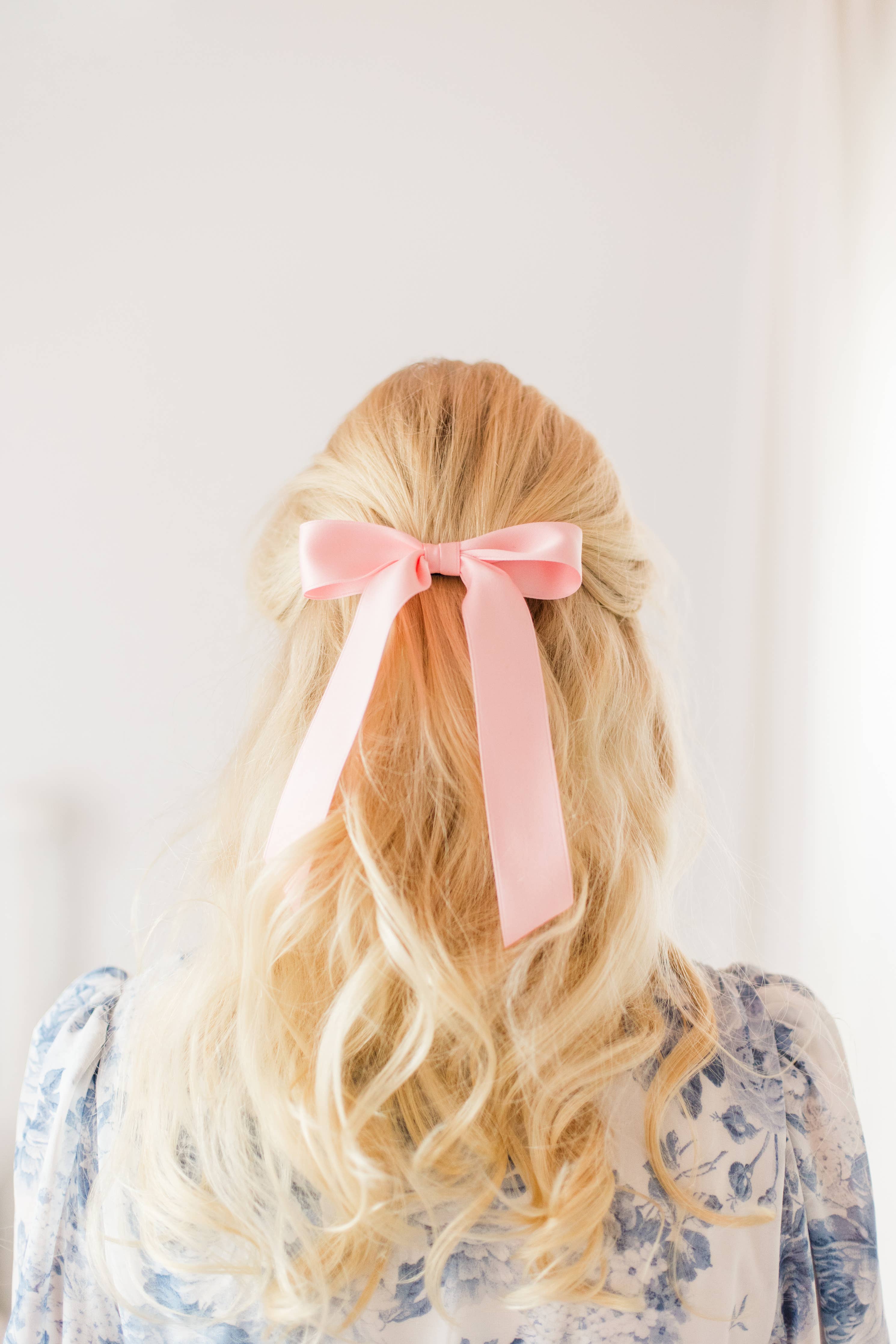 Medium Matte Satin Hair Barrette | Florence Bow