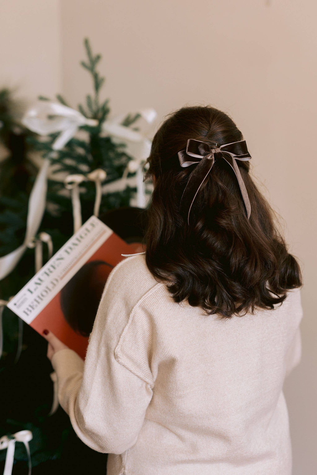 Short Velvet Hair Barrette | Alice Bow - Short Length