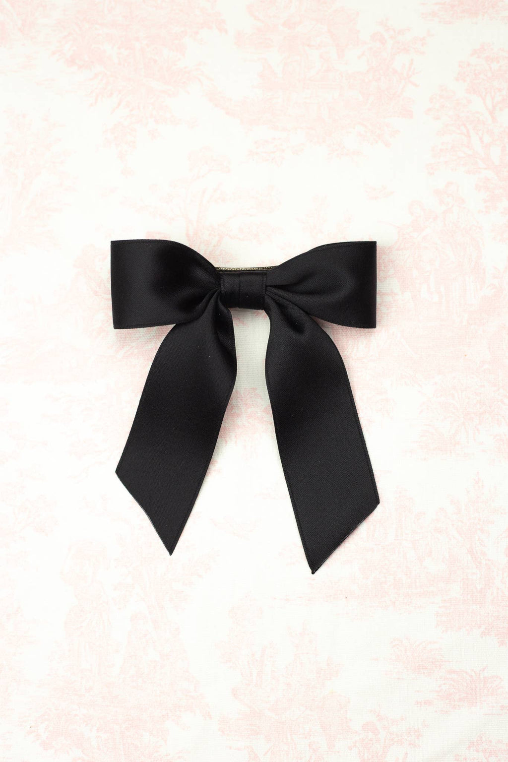 Small Matte Satin Hair Barrette | Delora Bow
