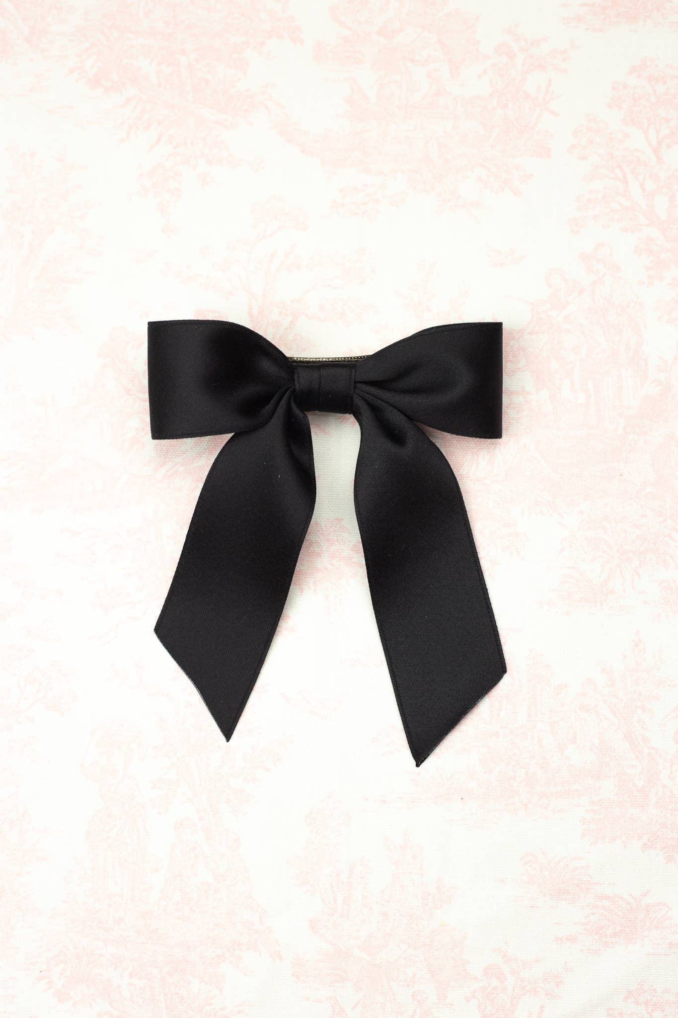 Small Matte Satin Hair Barrette | Delora Bow