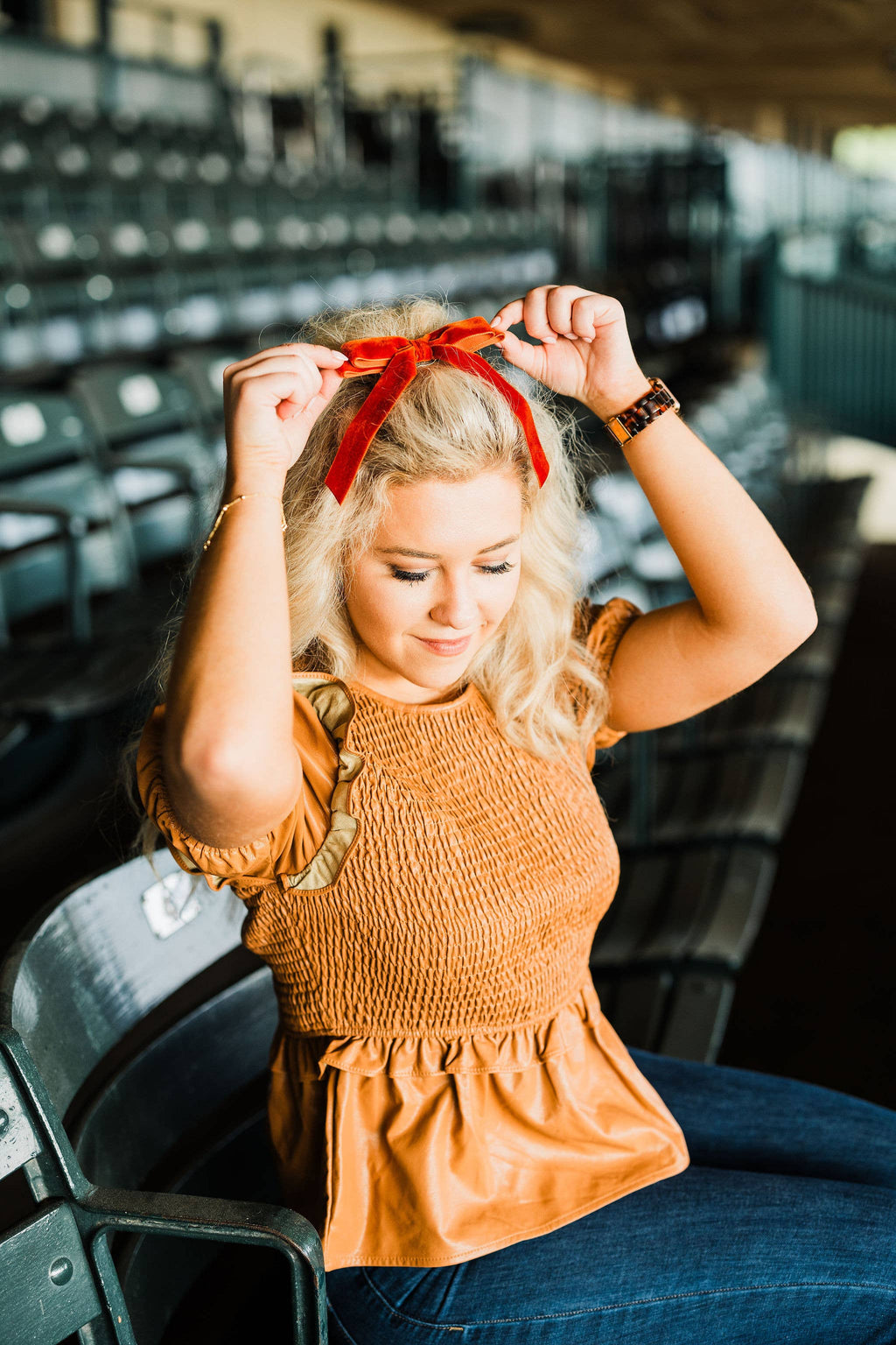 Short Velvet Hair Barrette | Alice Bow - Short Length