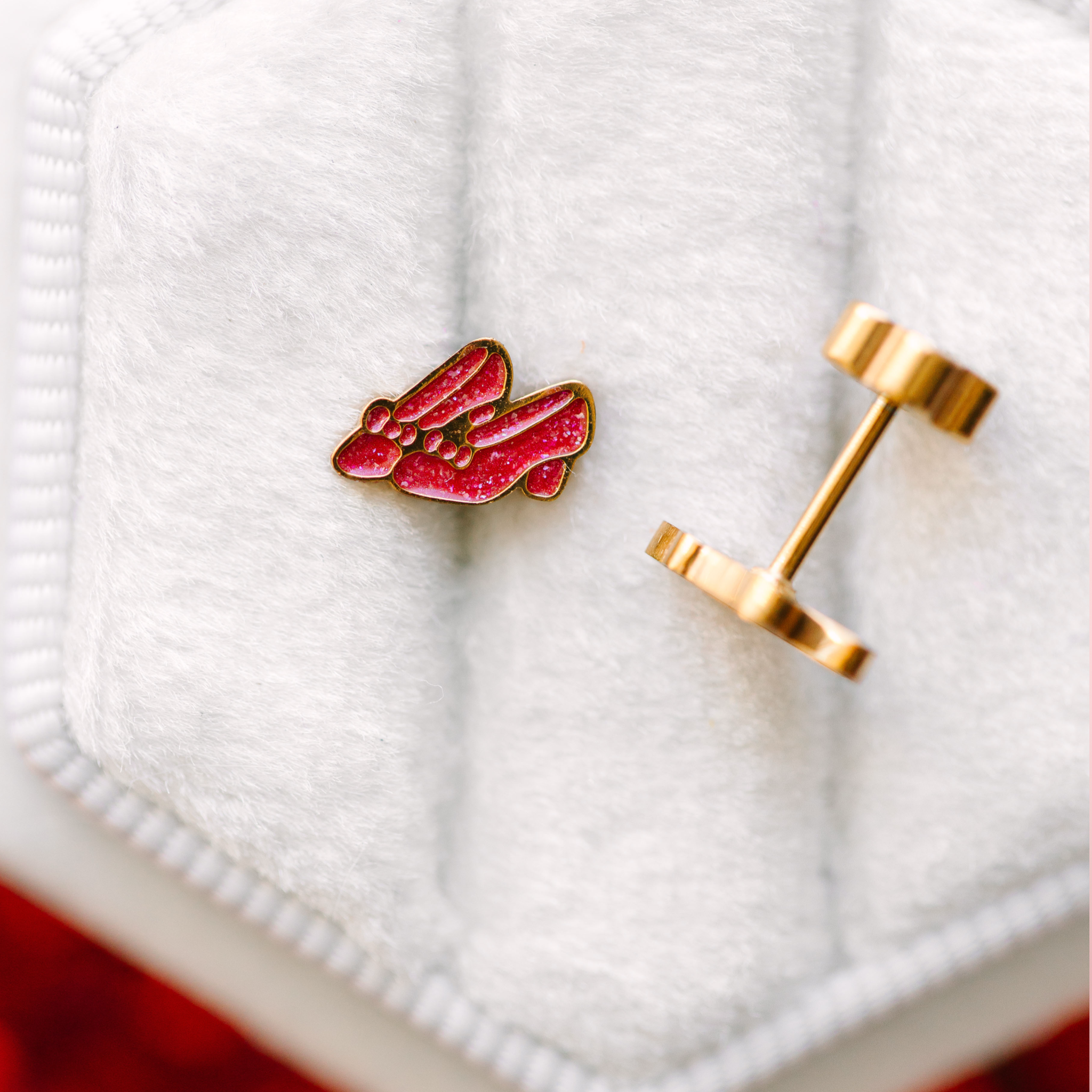 Red Slipper Earrings
