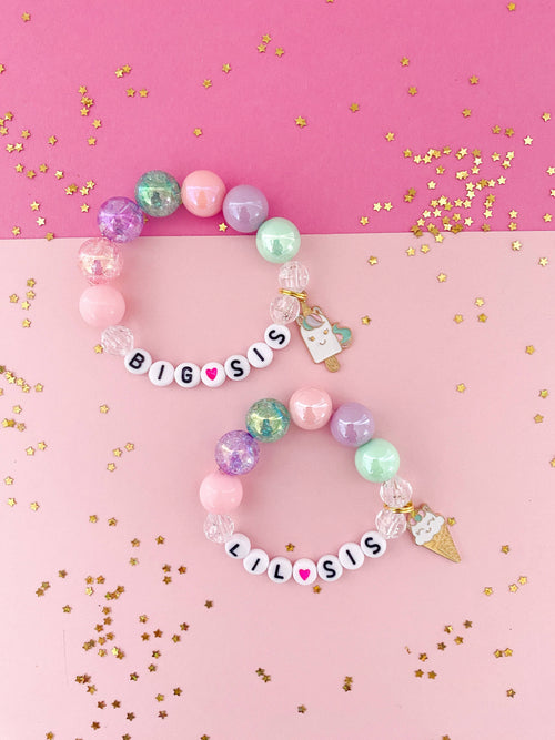 Big Sis Unicorn Treats Charm Bracelet