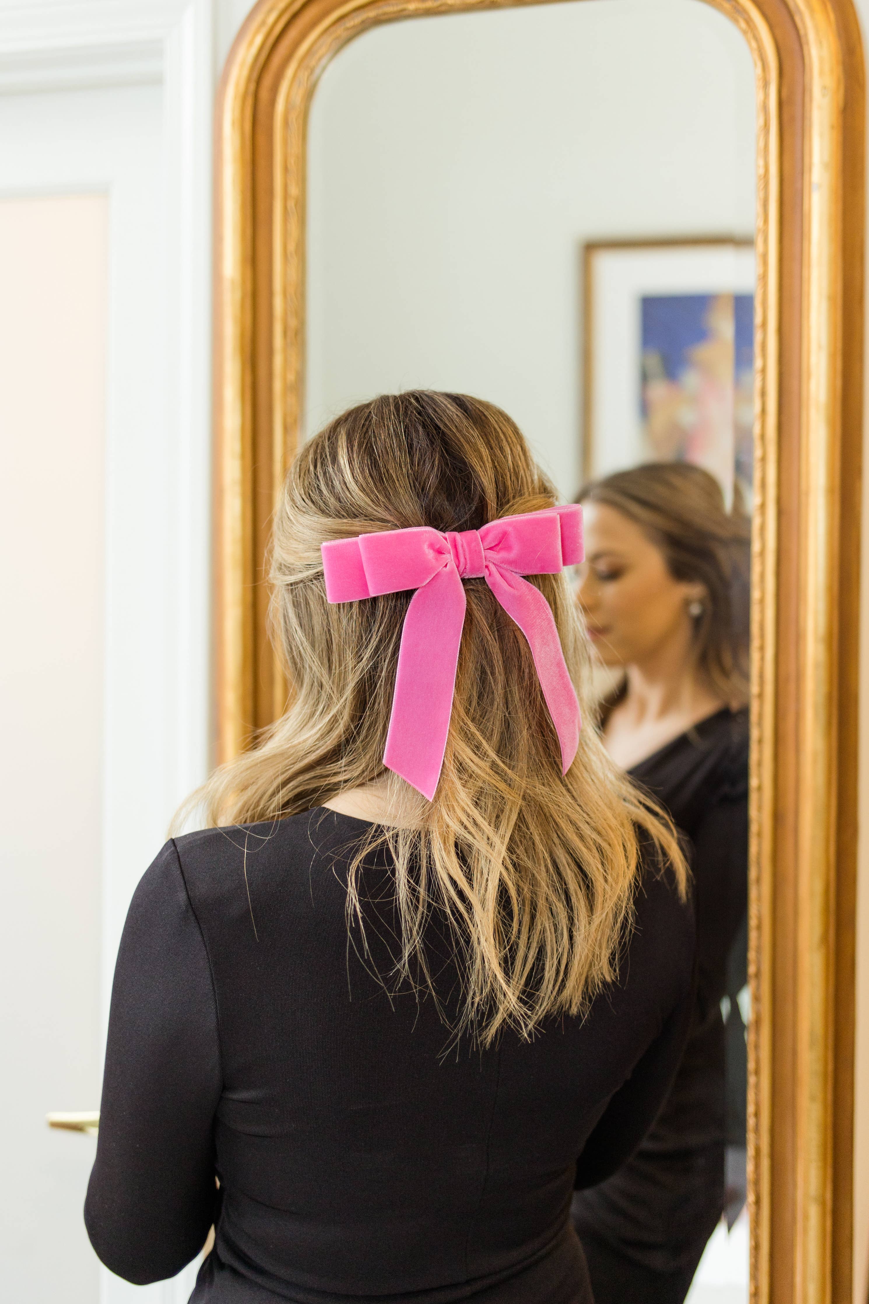 Velvet Hair Barrette | Judy Bow - Short Length