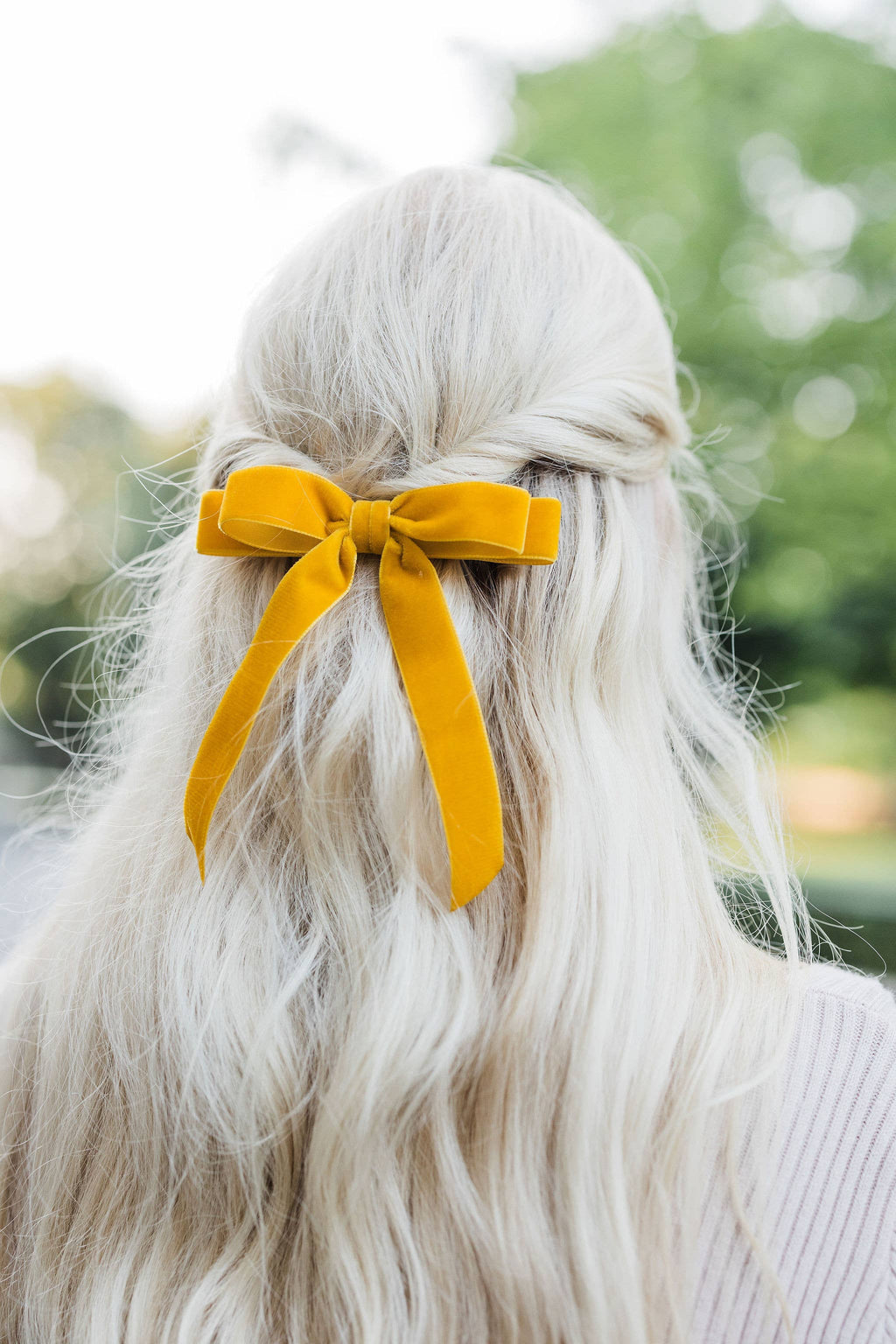 Short Velvet Hair Barrette | Alice Bow - Short Length