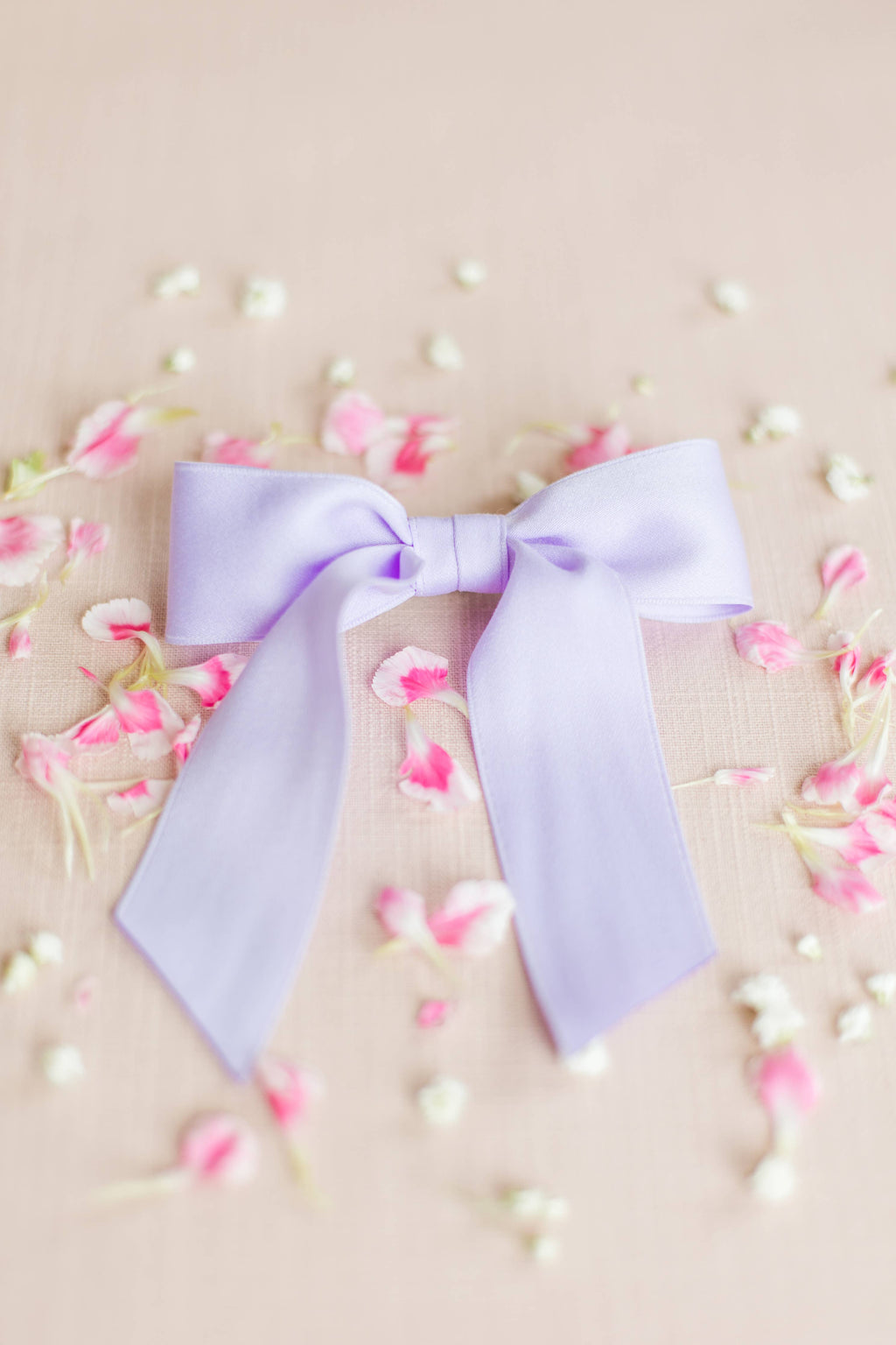 Small Matte Satin Hair Barrette | Delora Bow