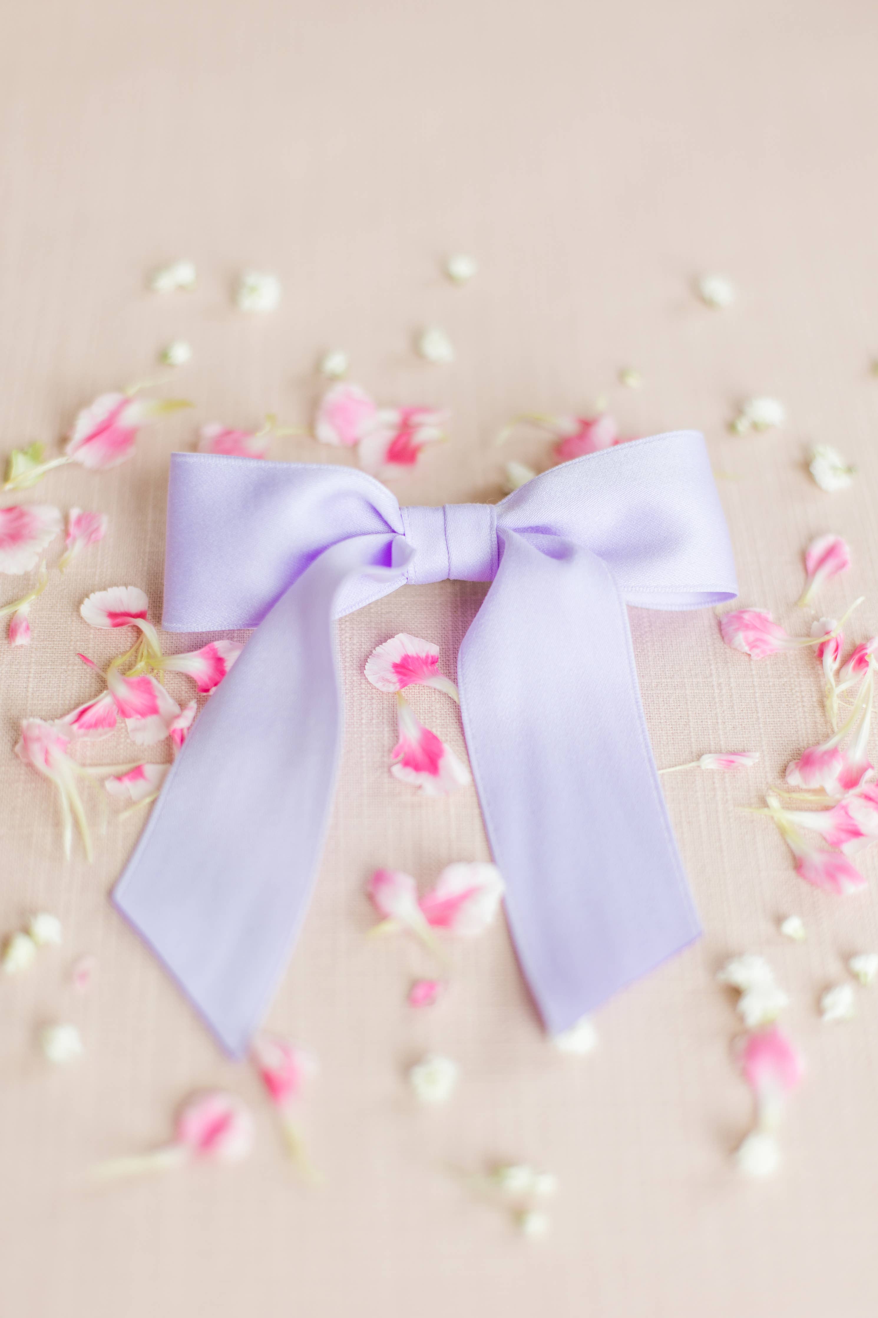 Small Matte Satin Hair Barrette | Delora Bow