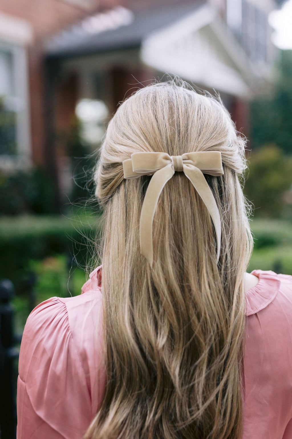 Short Velvet Hair Barrette | Alice Bow - Short Length