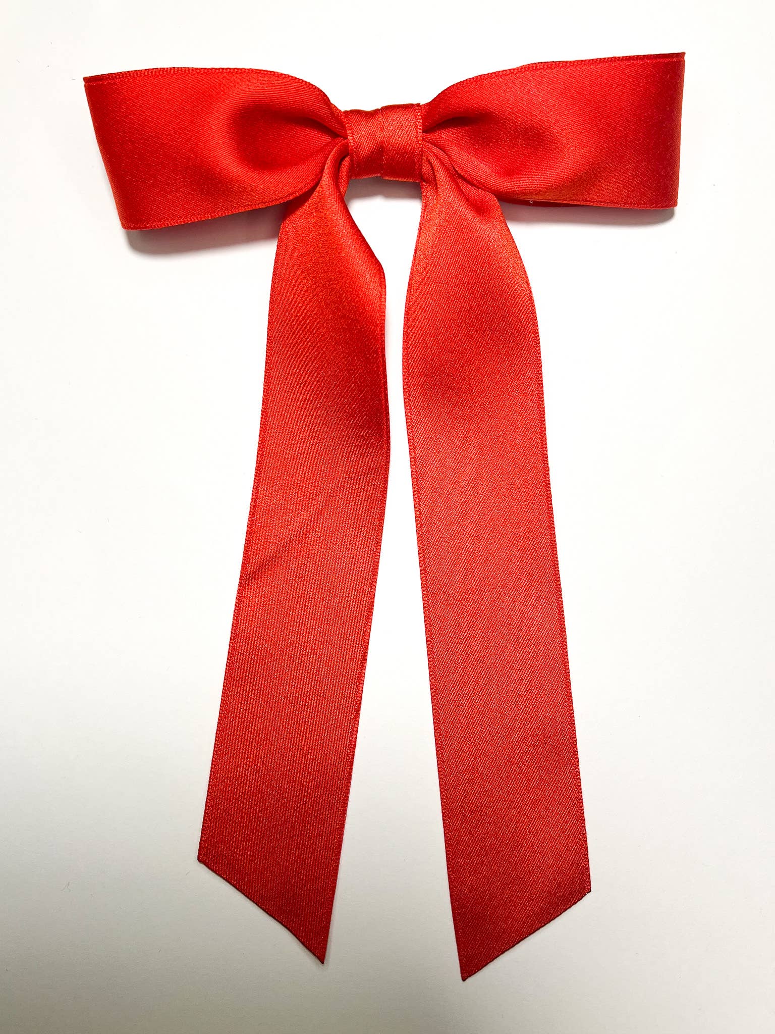 Medium Matte Satin Hair Barrette | Florence Bow