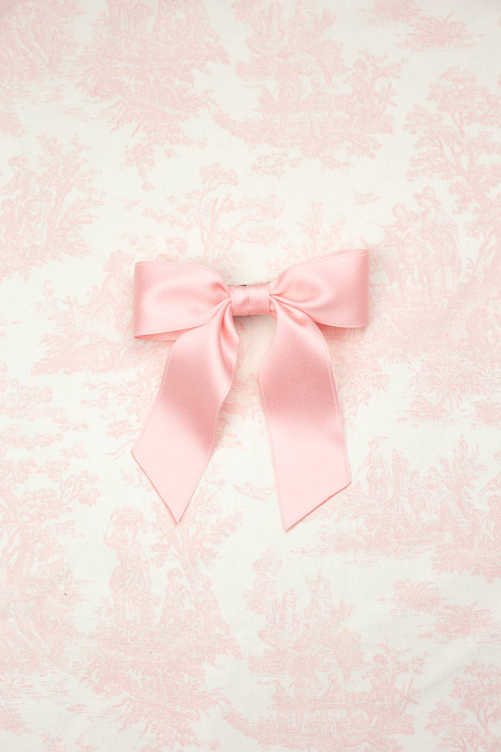 Small Matte Satin Hair Barrette | Delora Bow