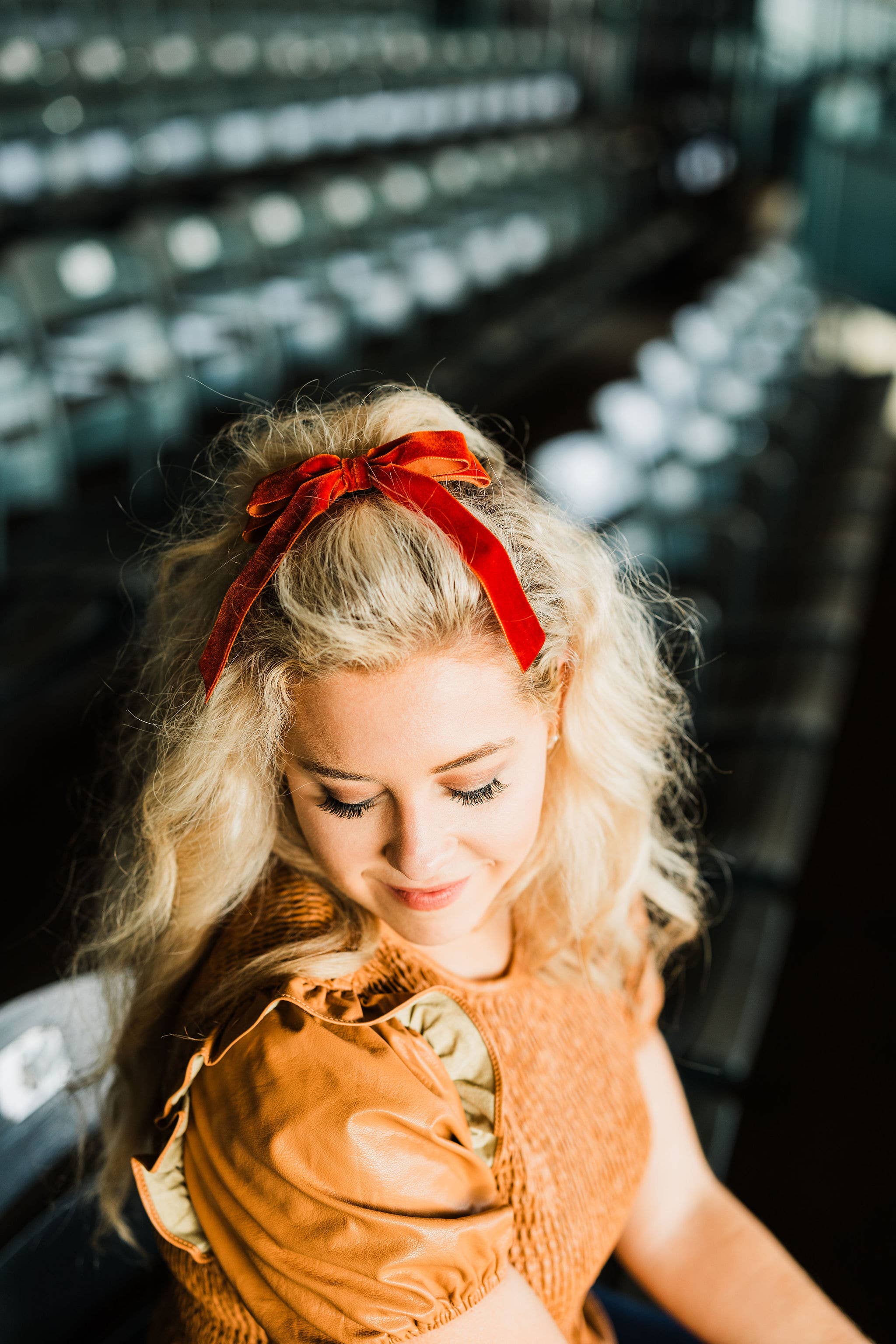 Short Velvet Hair Barrette | Alice Bow - Short Length