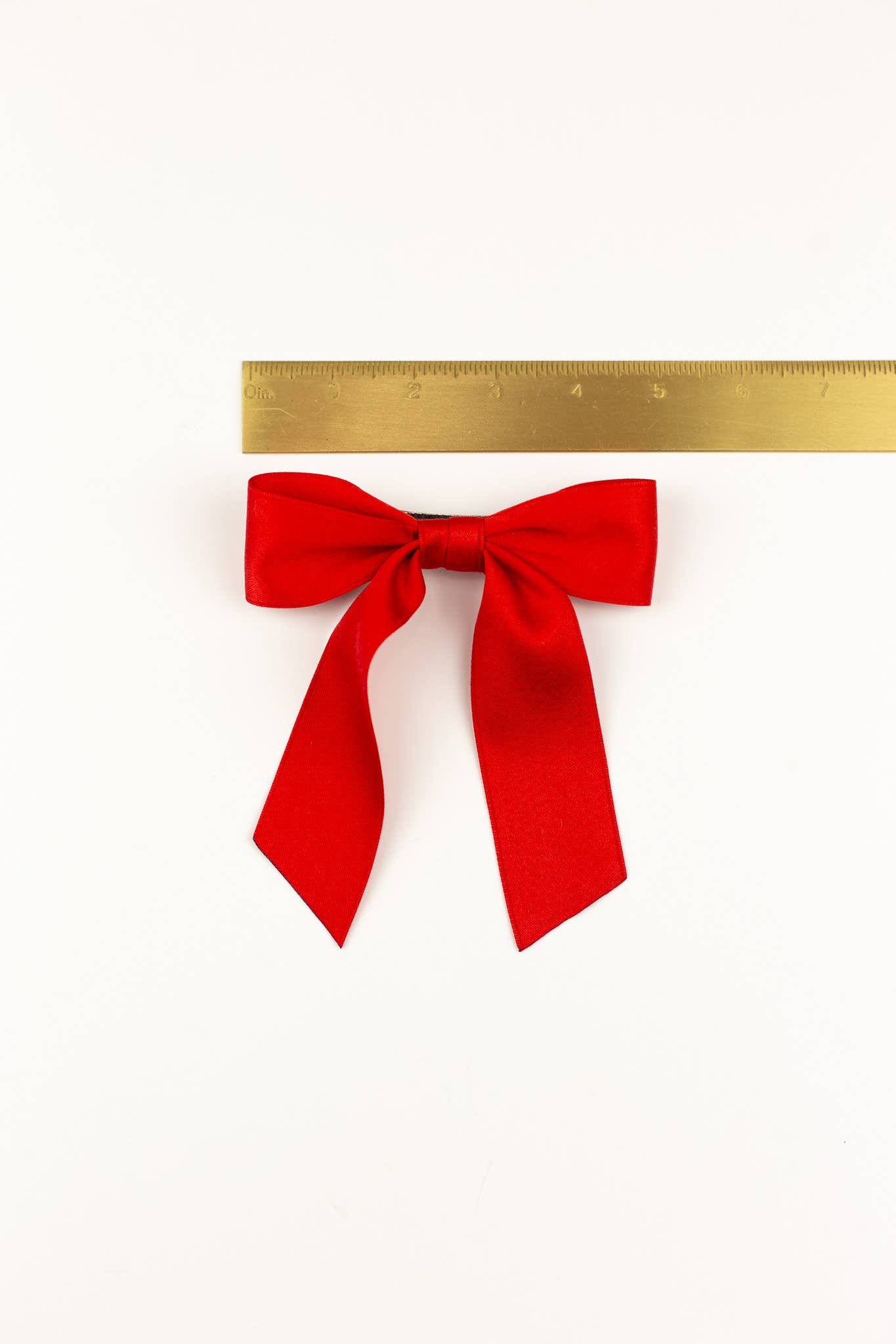 Small Matte Satin Hair Barrette | Delora Bow