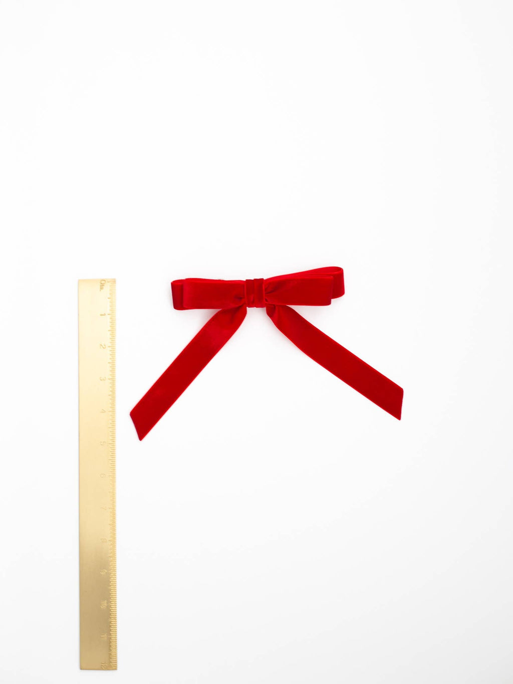 Short Velvet Hair Barrette | Alice Bow - Short Length