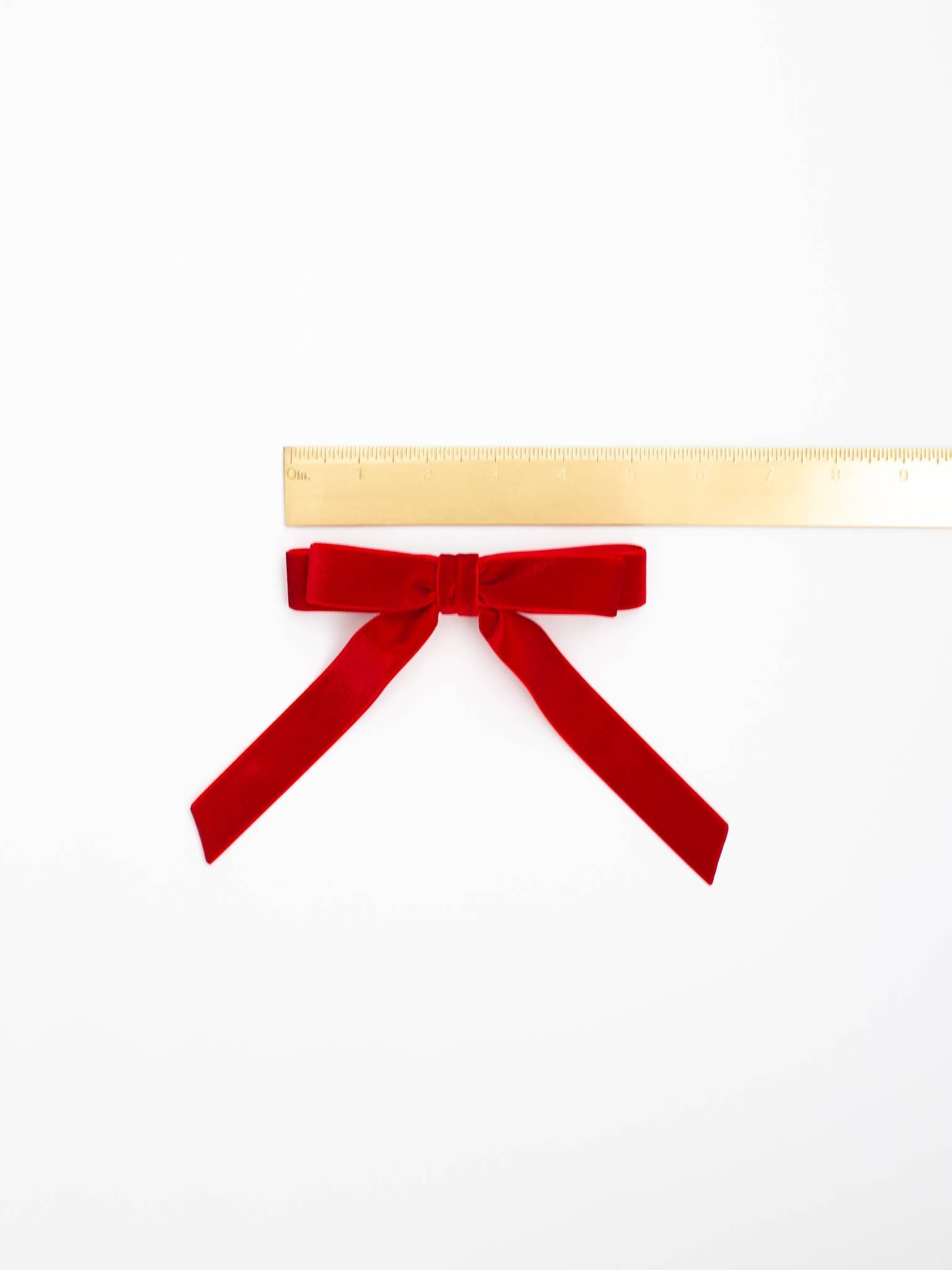 Short Velvet Hair Barrette | Alice Bow - Short Length