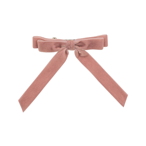 Short Velvet Hair Barrette | Alice Bow - Short Length