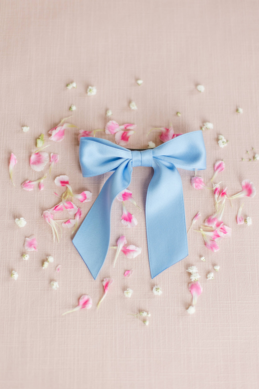 Small Matte Satin Hair Barrette | Delora Bow