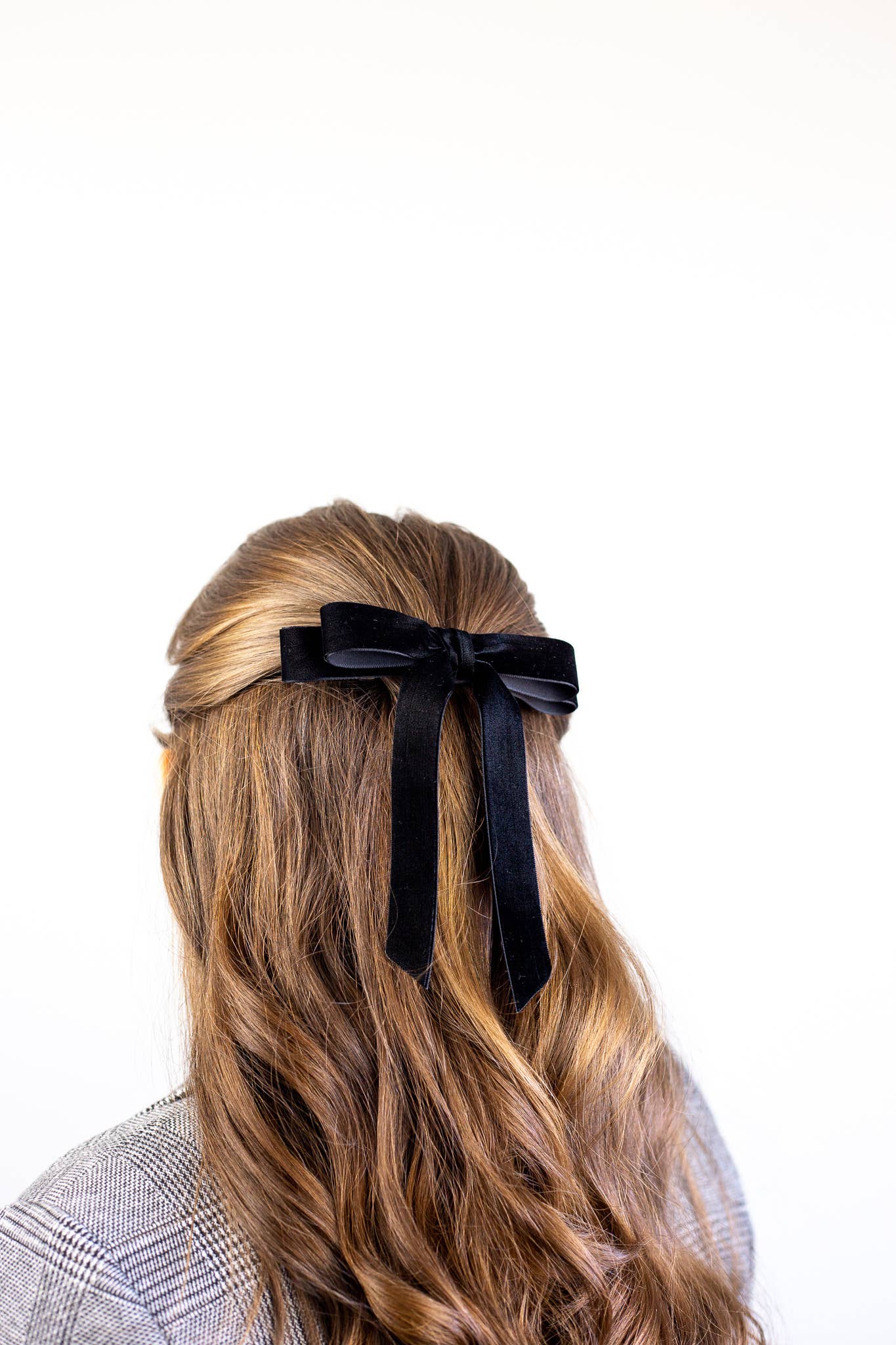 Short Velvet Hair Barrette | Alice Bow - Short Length