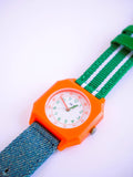 Circus Watch | Denim and Green