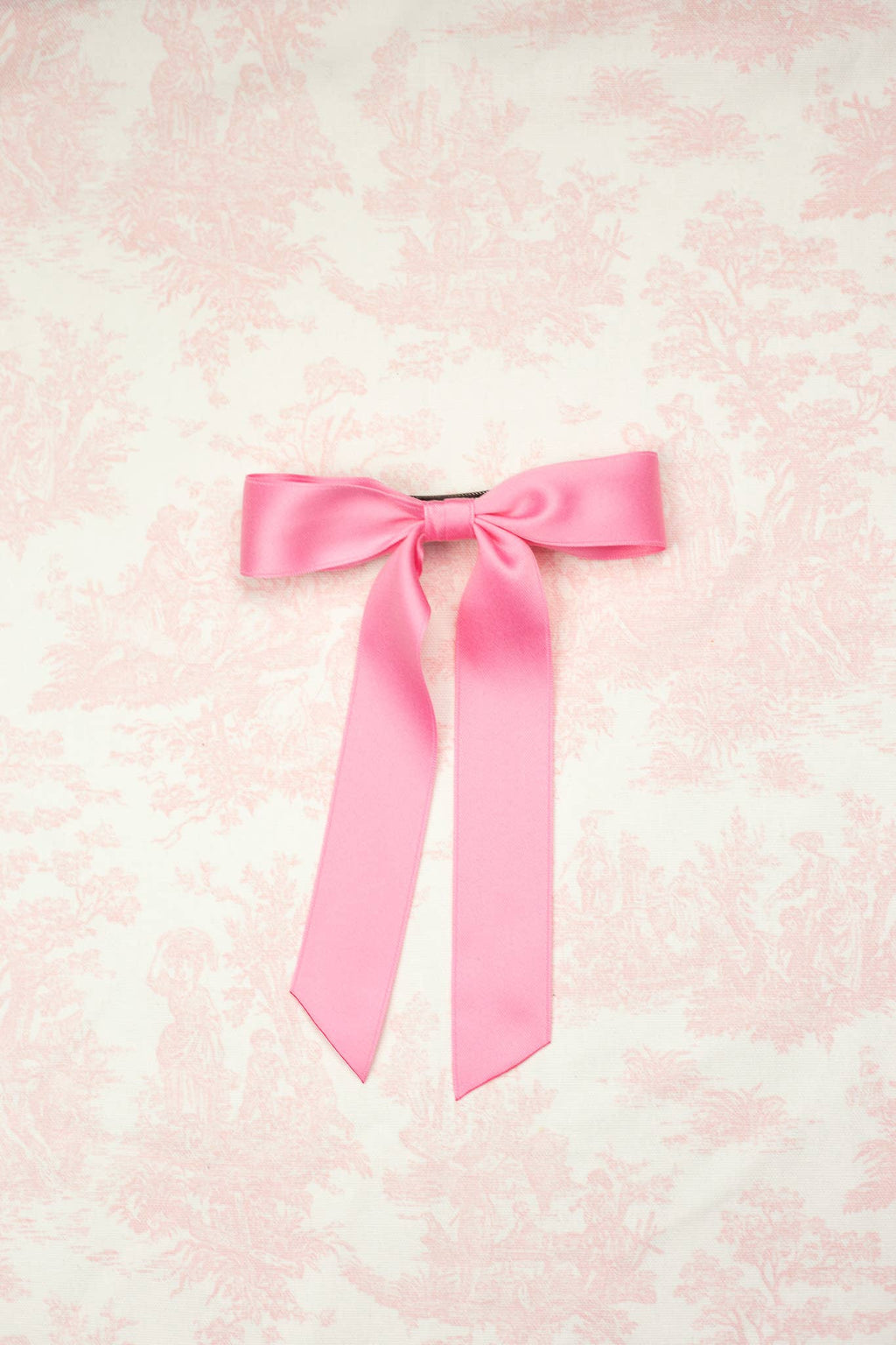 Medium Matte Satin Hair Barrette | Florence Bow