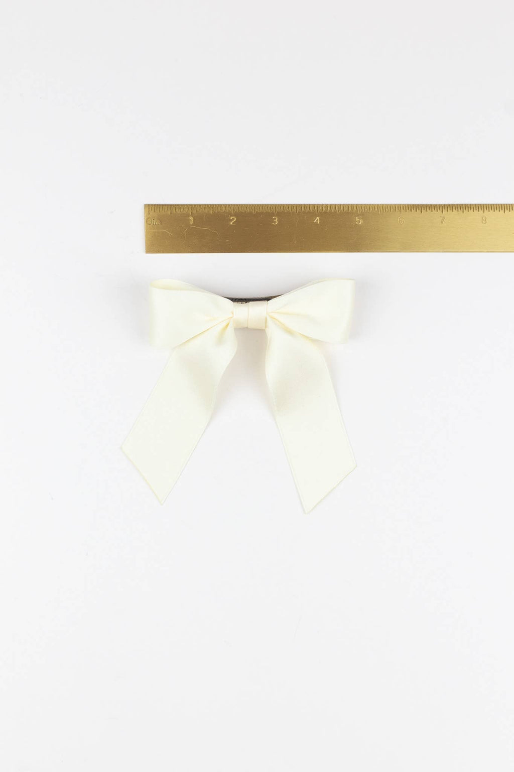 Small Matte Satin Hair Barrette | Delora Bow