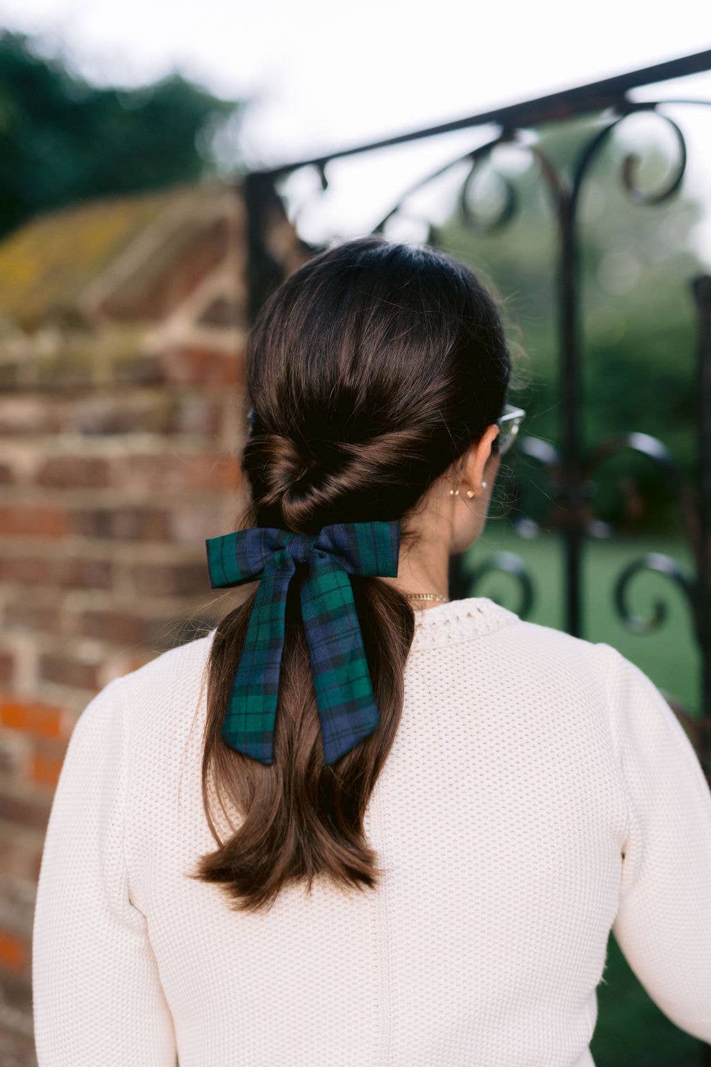 Tartan Christmas Plaid Hair Barrette | Emily Bow