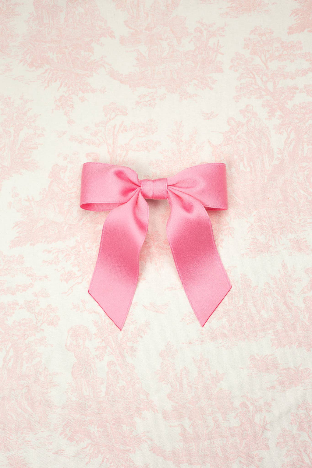 Small Matte Satin Hair Barrette | Delora Bow