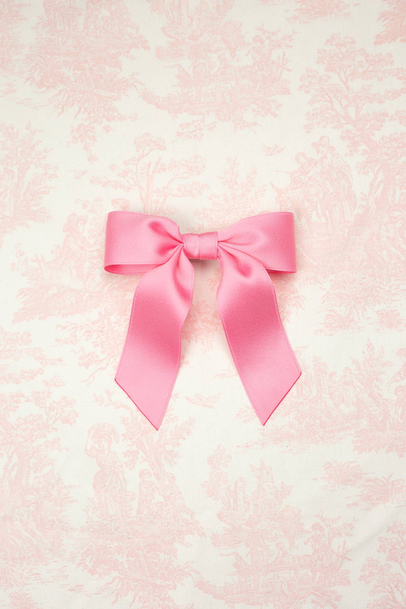 Small Matte Satin Hair Barrette | Delora Bow