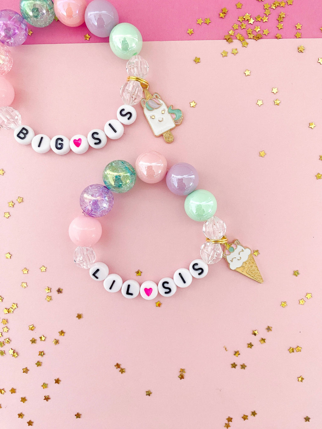 Big Sis Unicorn Treats Charm Bracelet
