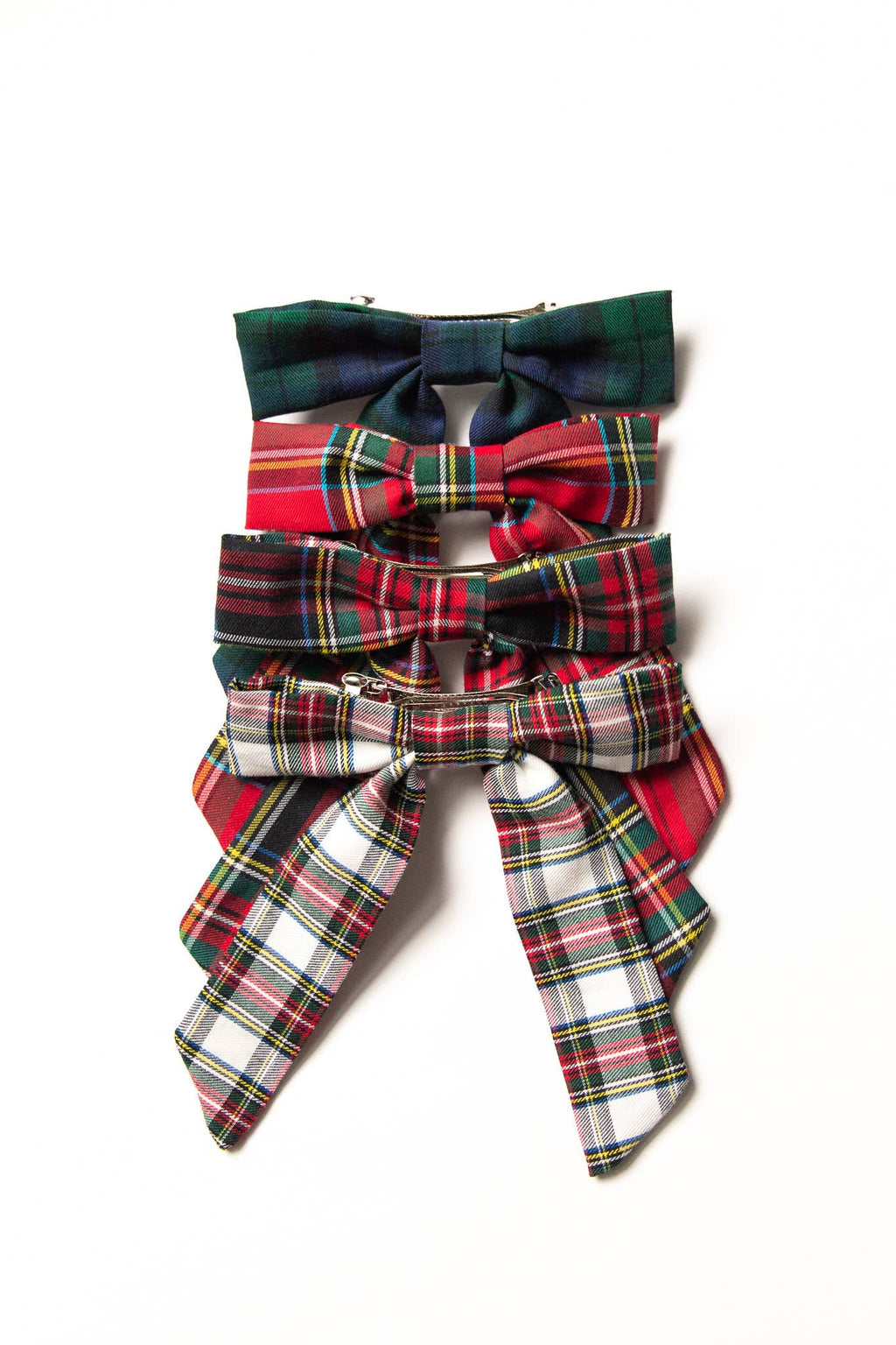 Tartan Christmas Plaid Hair Barrette | Emily Bow