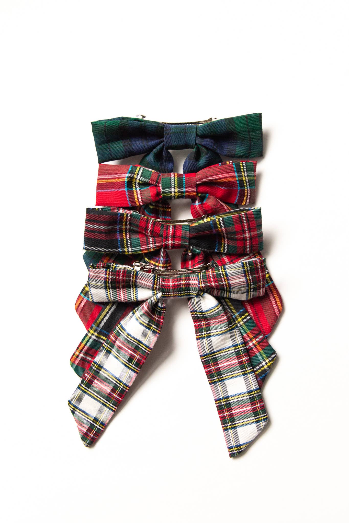 Tartan Christmas Plaid Hair Barrette | Emily Bow
