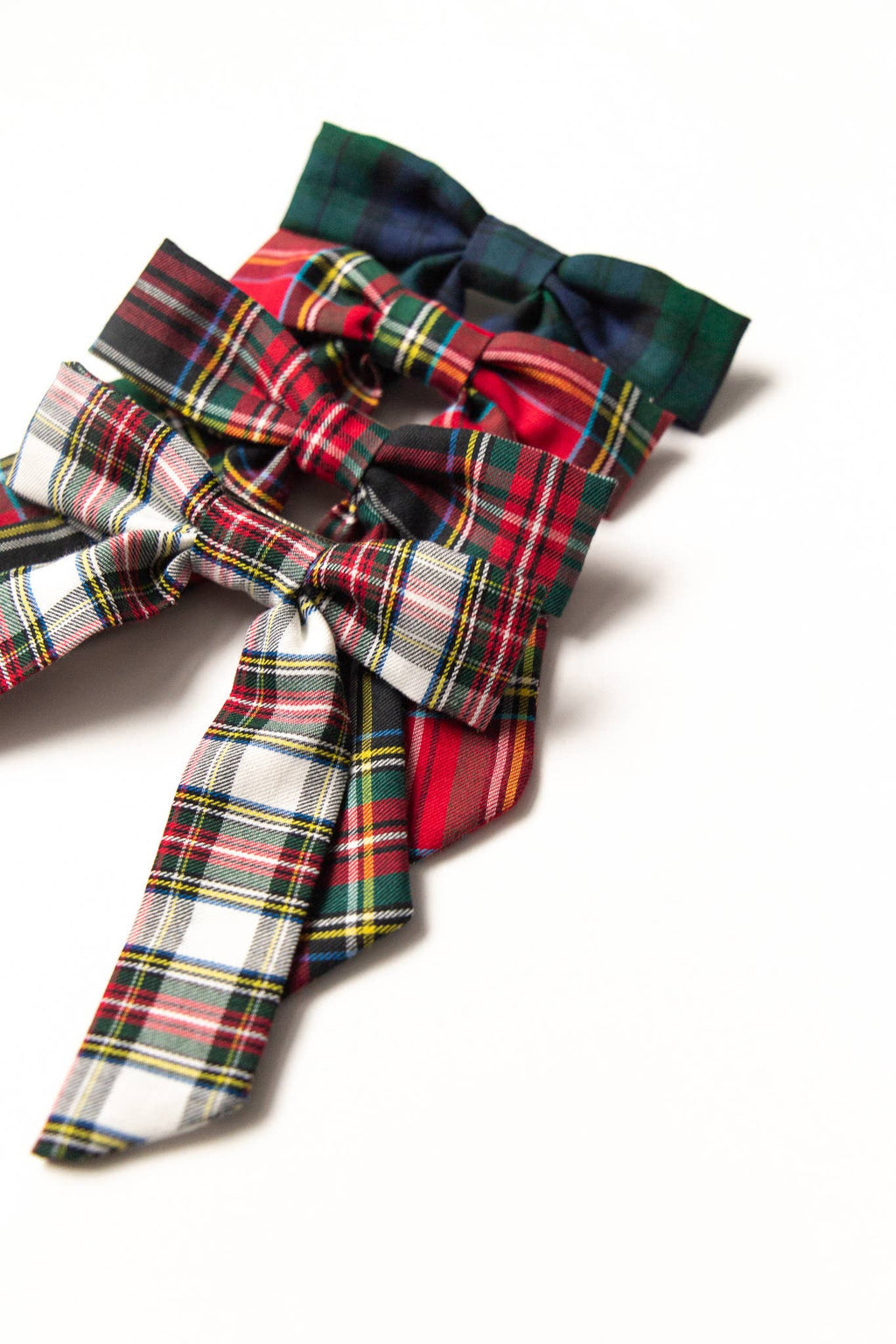 Tartan Christmas Plaid Hair Barrette | Emily Bow