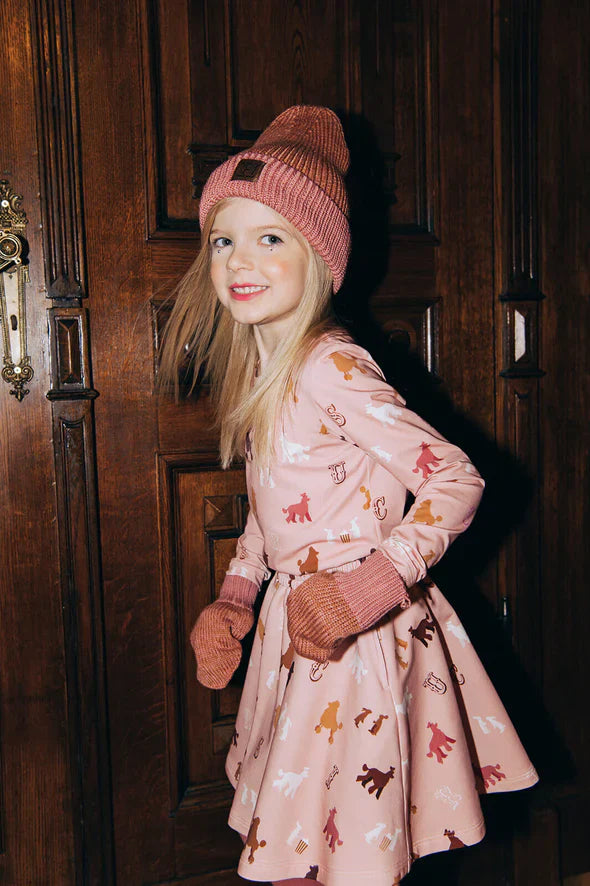 Pink Merino Wool Hat
