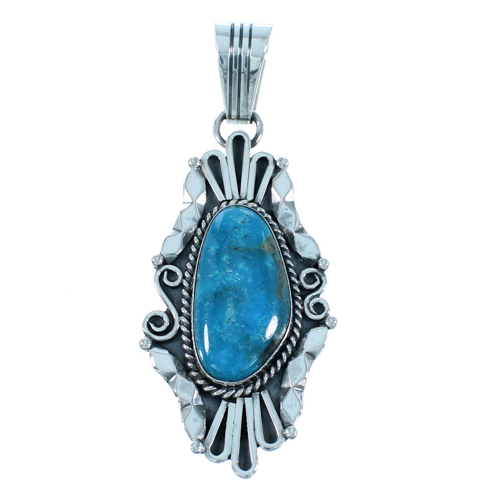 American Indian Turquoise Sterling Silver Pendant SX105679