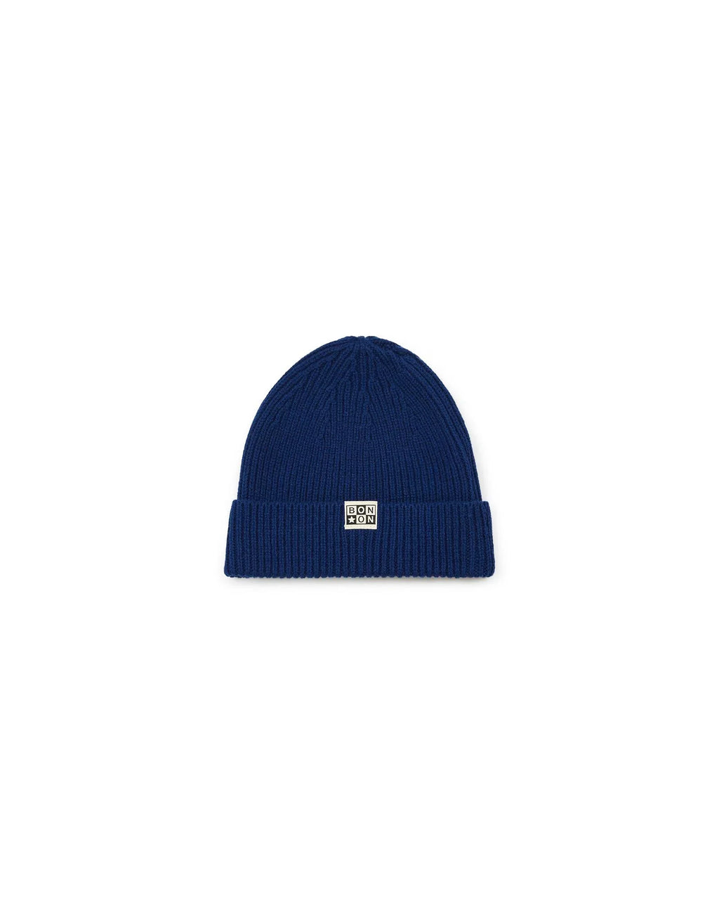 Knit Beanie in Navy Bonton
