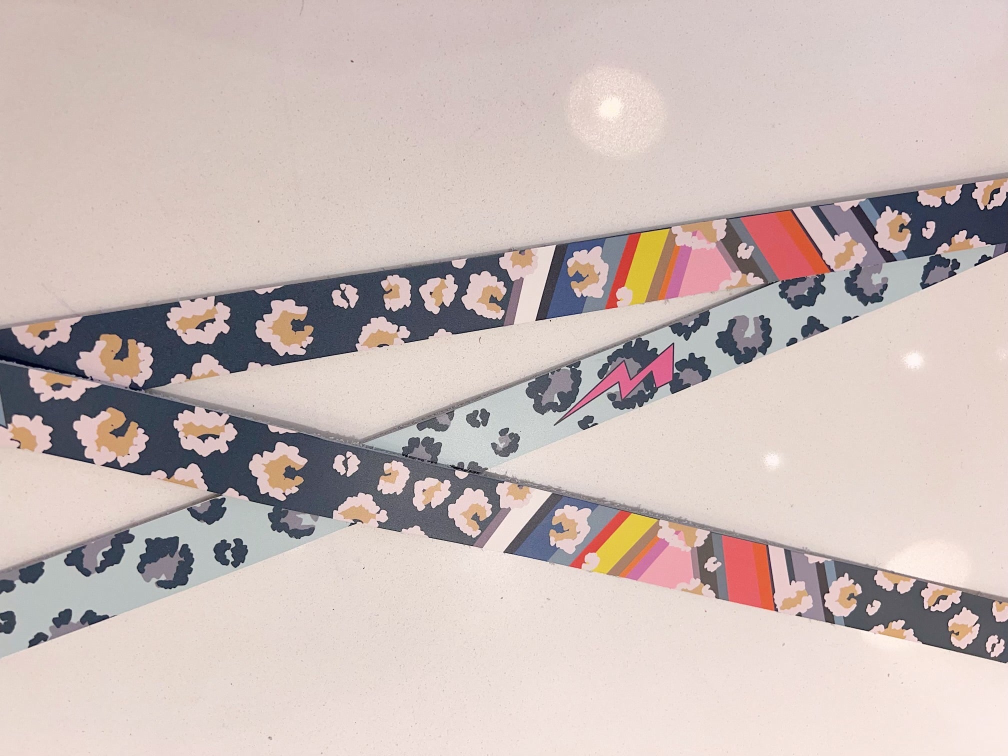Coco Leto Custom Leather Kids Belt in Teal