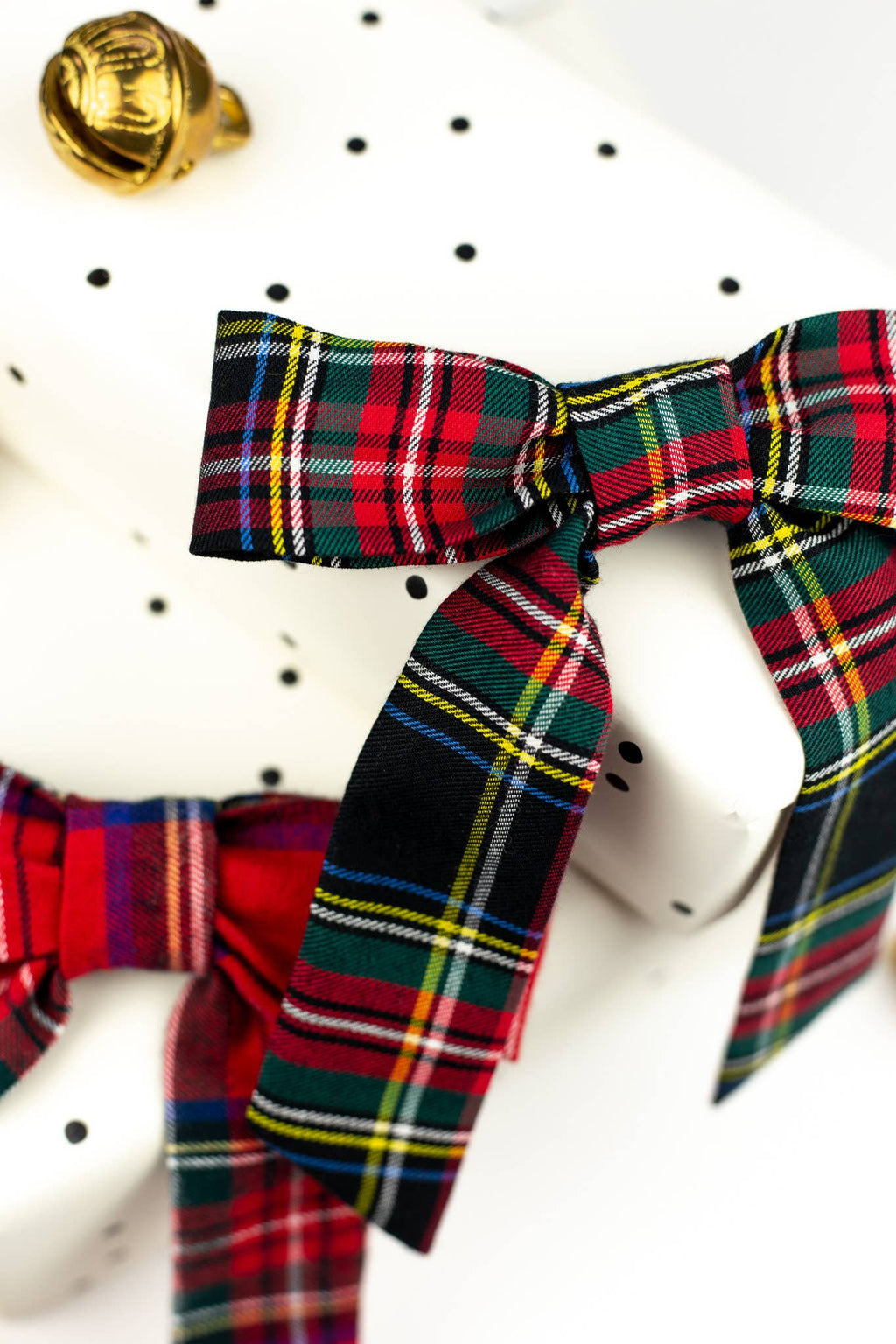 Tartan Christmas Plaid Hair Barrette | Emily Bow