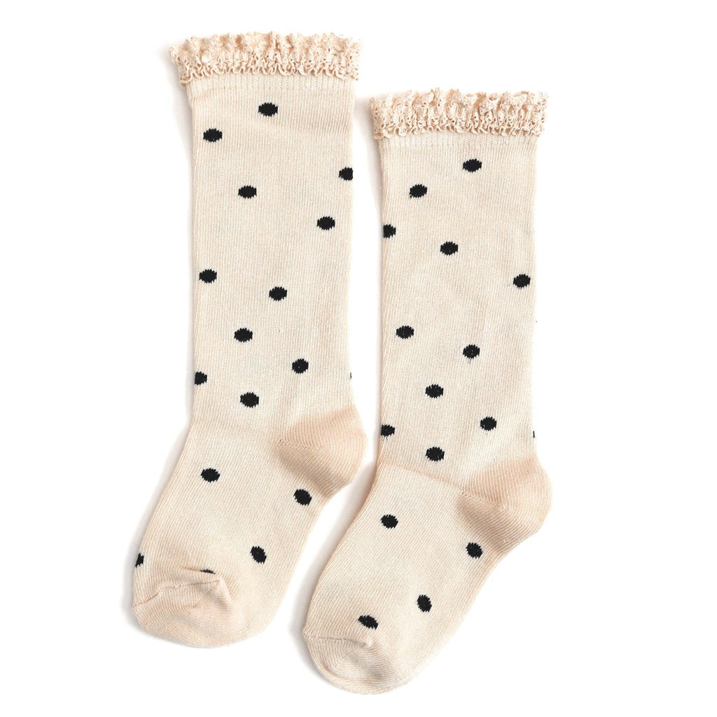 Lace Top Knee Highs | Vanilla Dot