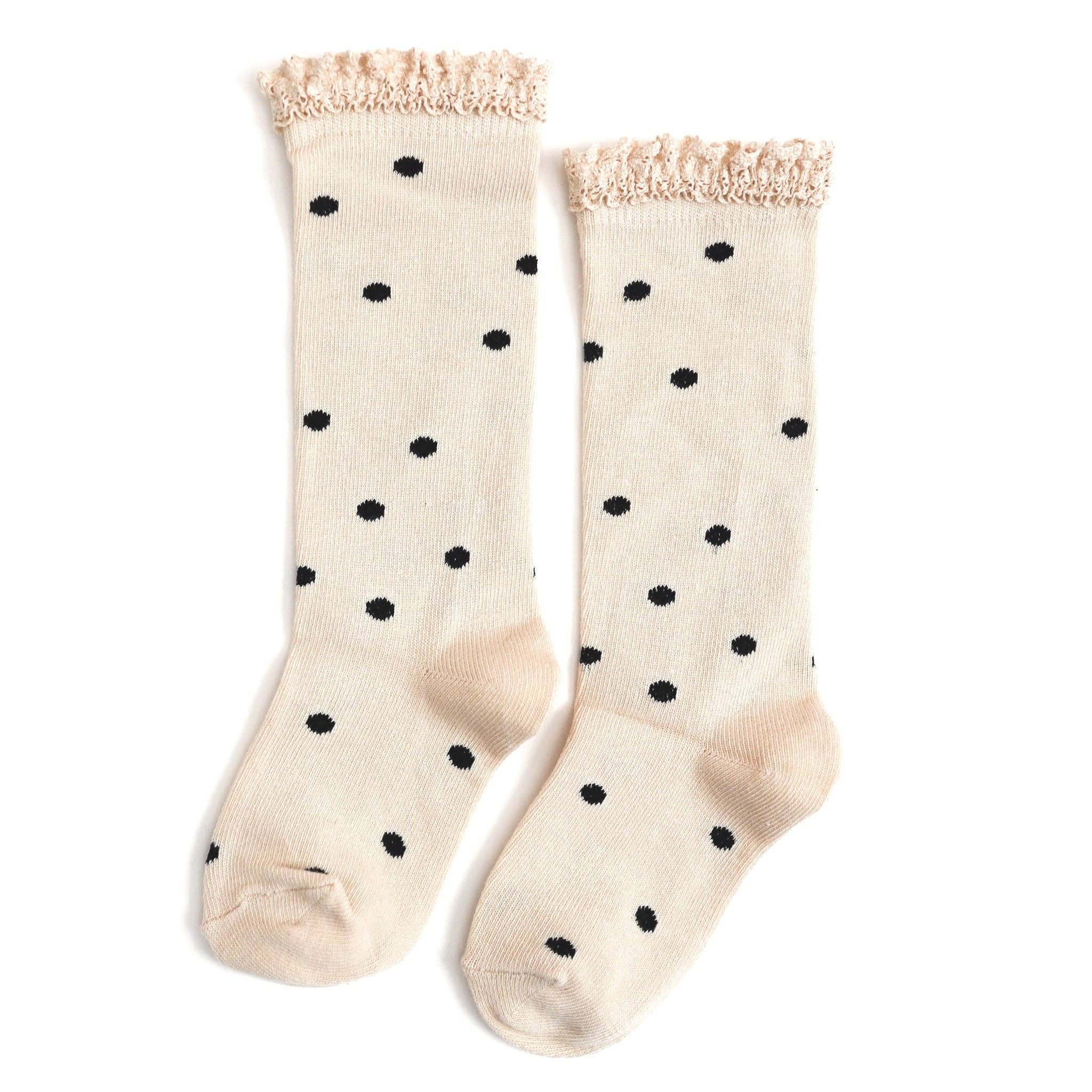 Lace Top Knee Highs | Vanilla Dot