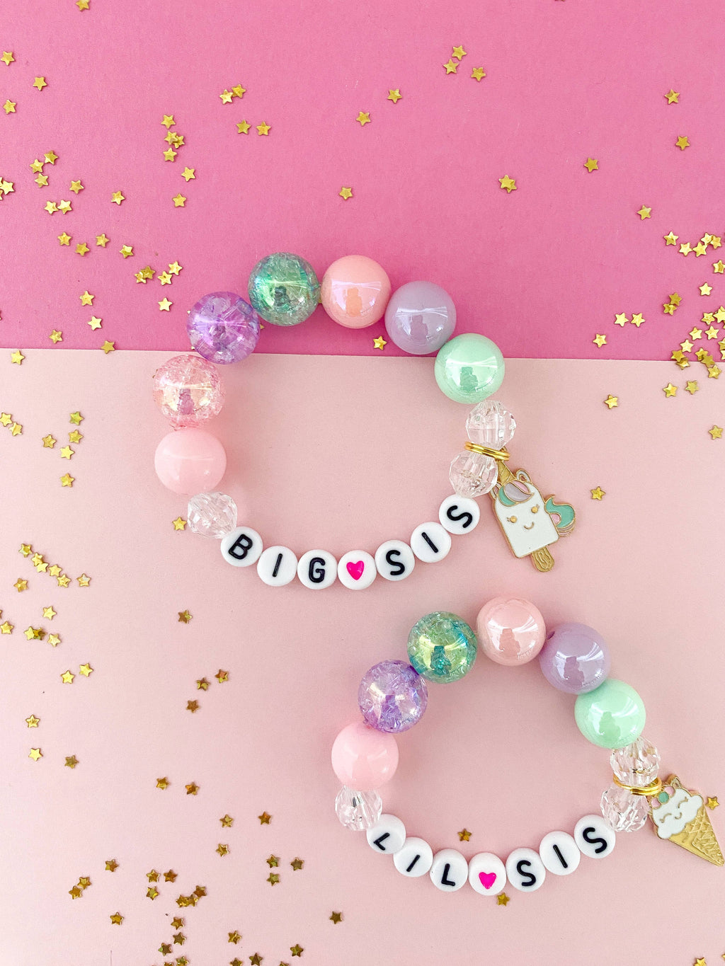Big Sis Unicorn Treats Charm Bracelet