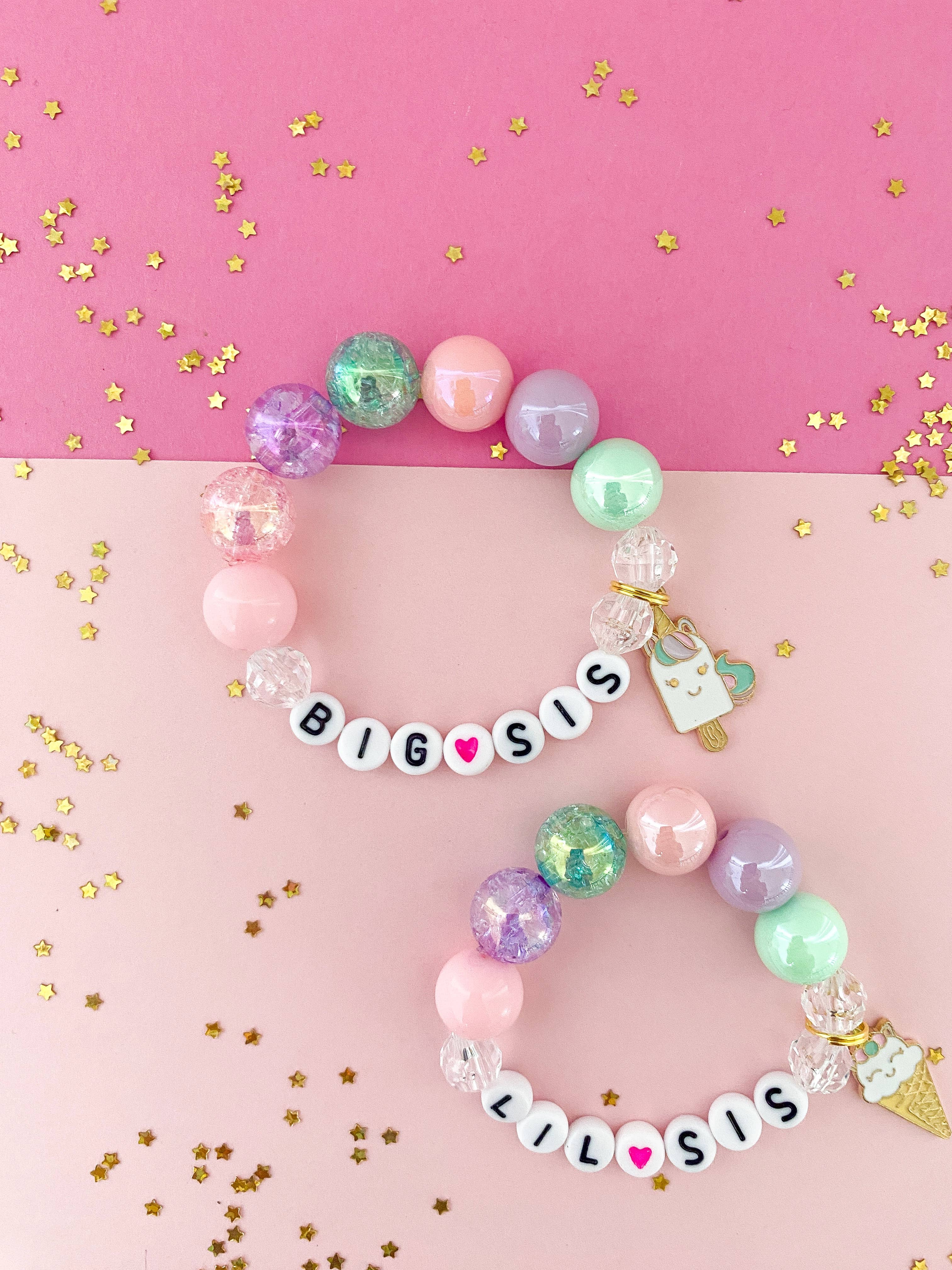 Big Sis Unicorn Treats Charm Bracelet