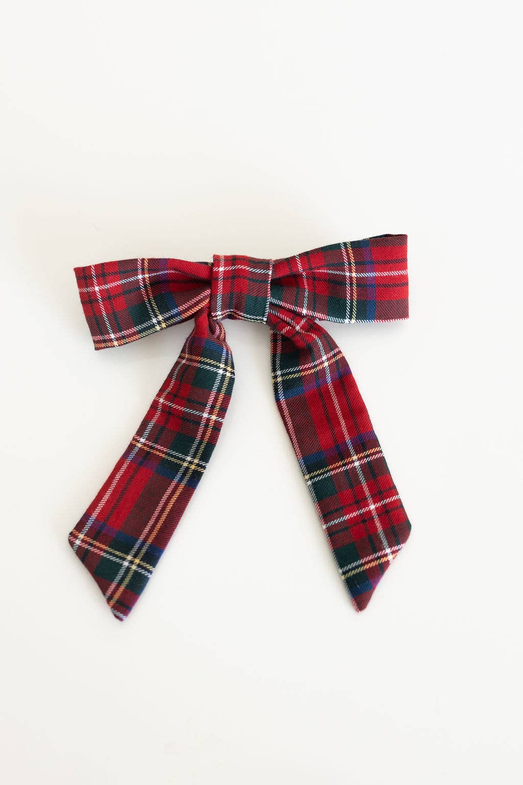 Tartan Christmas Plaid Hair Barrette | Emily Bow