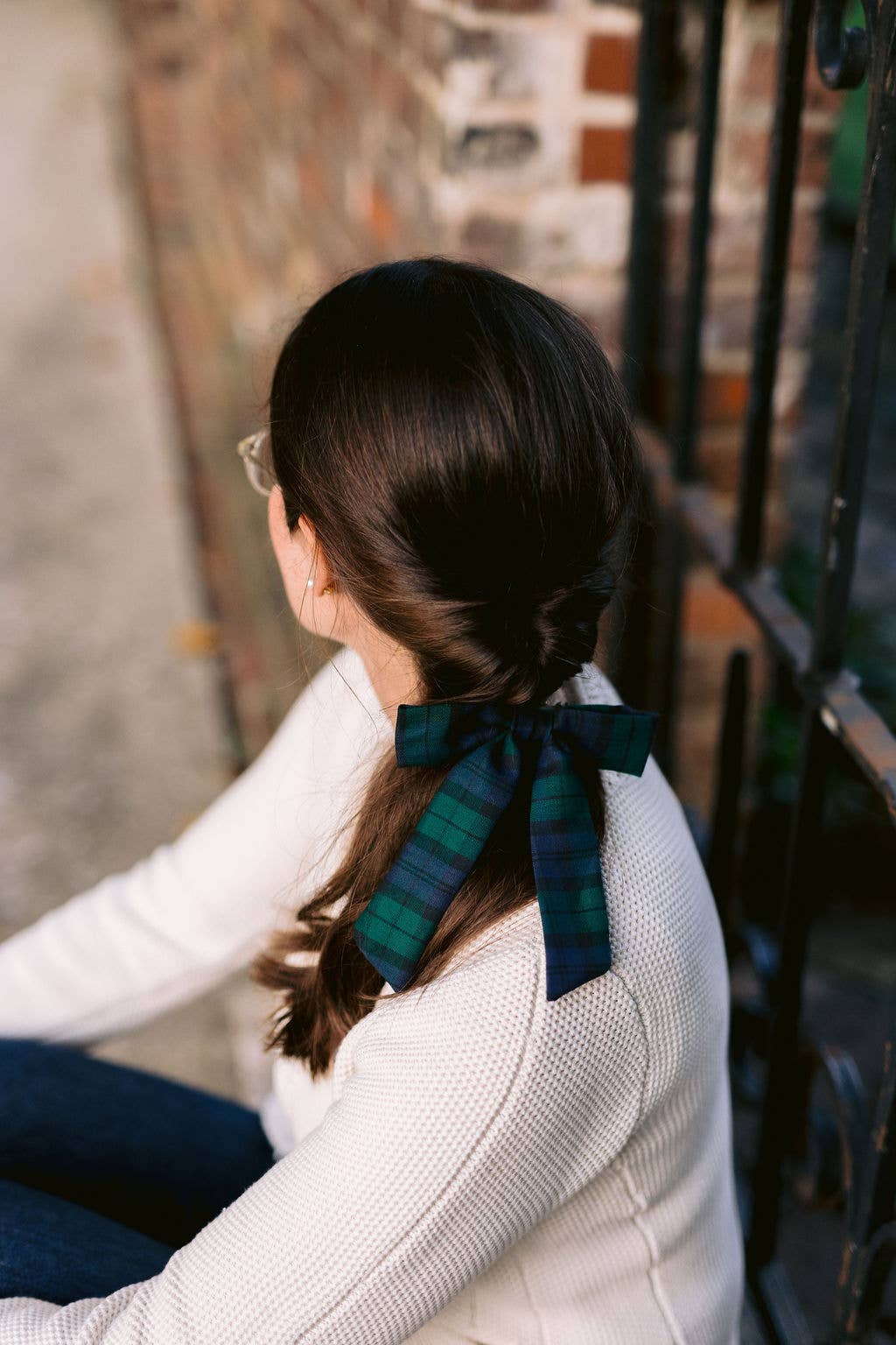 Tartan Christmas Plaid Hair Barrette | Emily Bow
