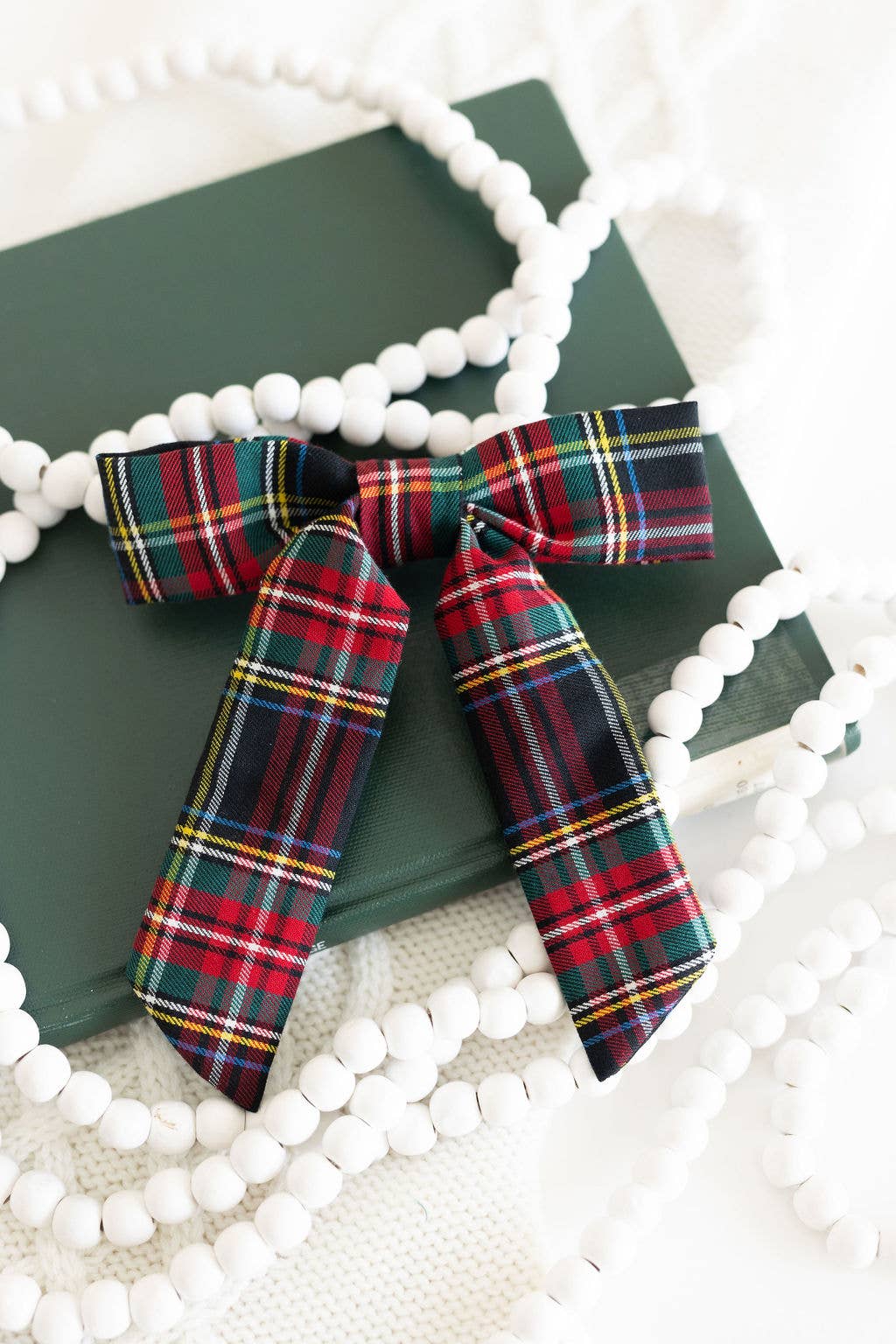 Tartan Christmas Plaid Hair Barrette | Emily Bow