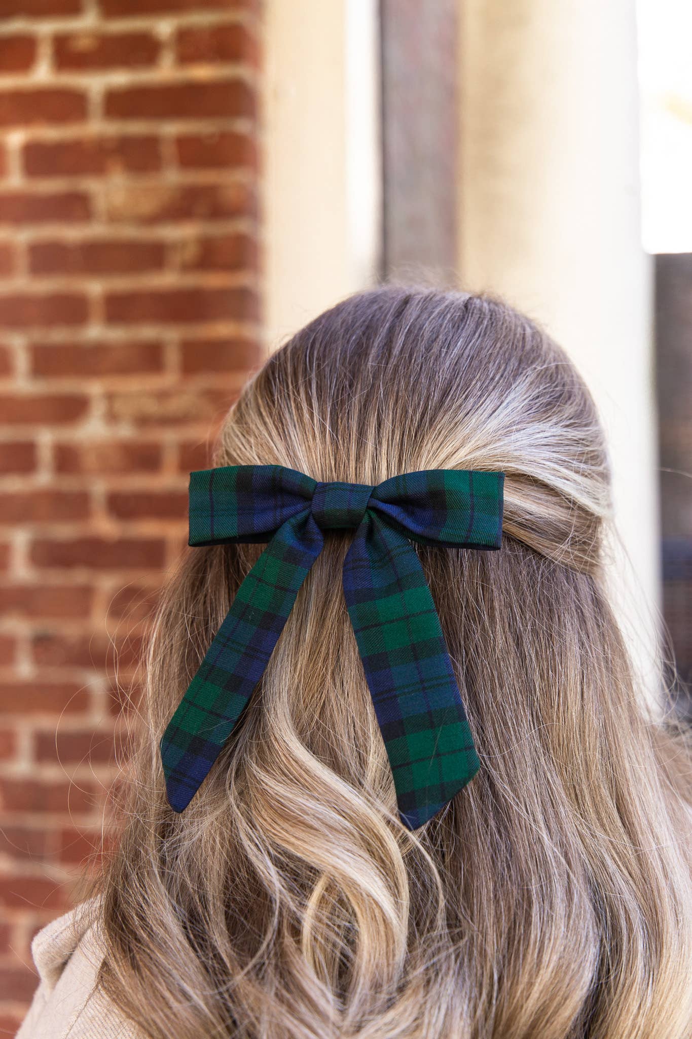 Tartan Christmas Plaid Hair Barrette | Emily Bow