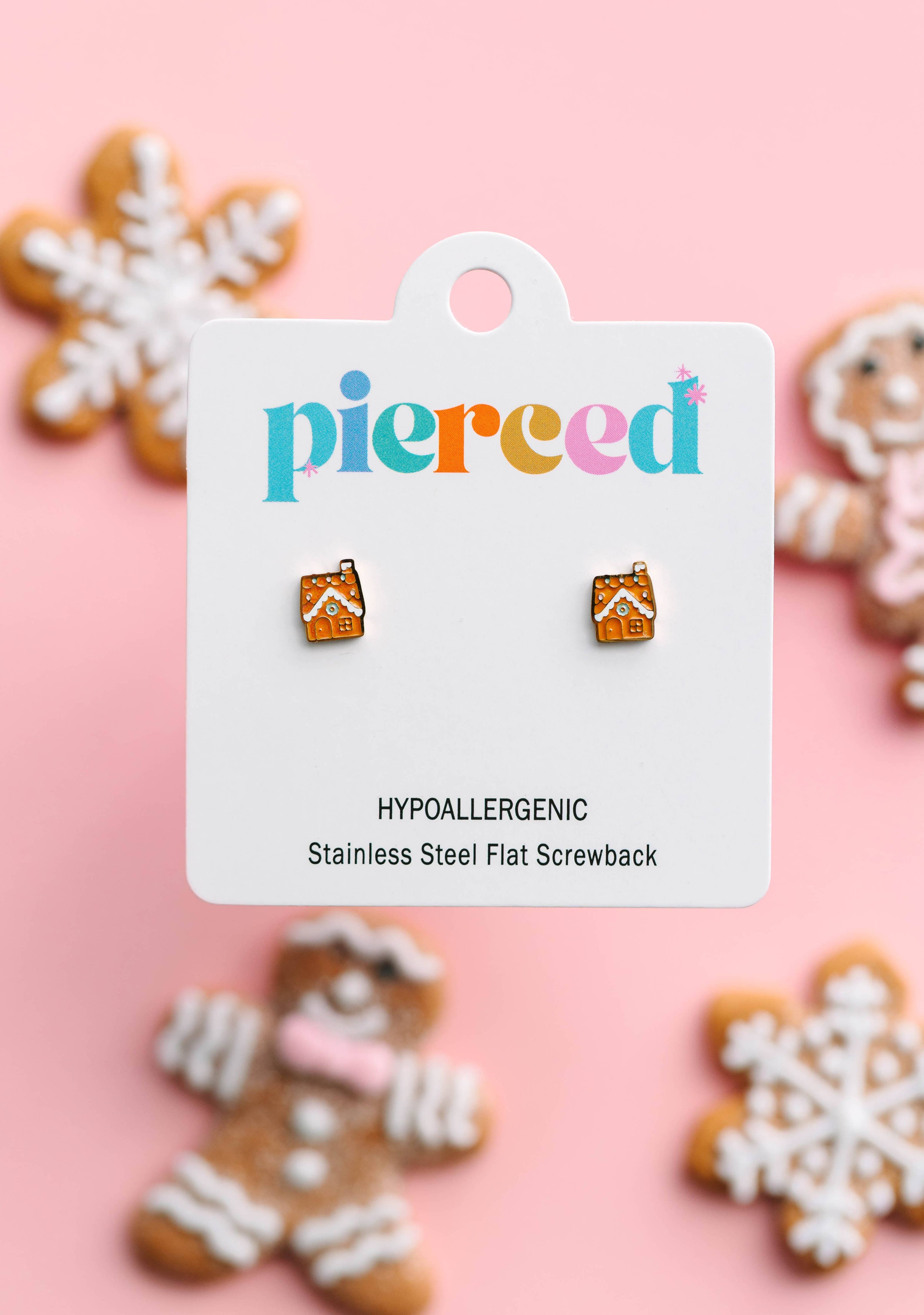 Gingerbread House Earrings