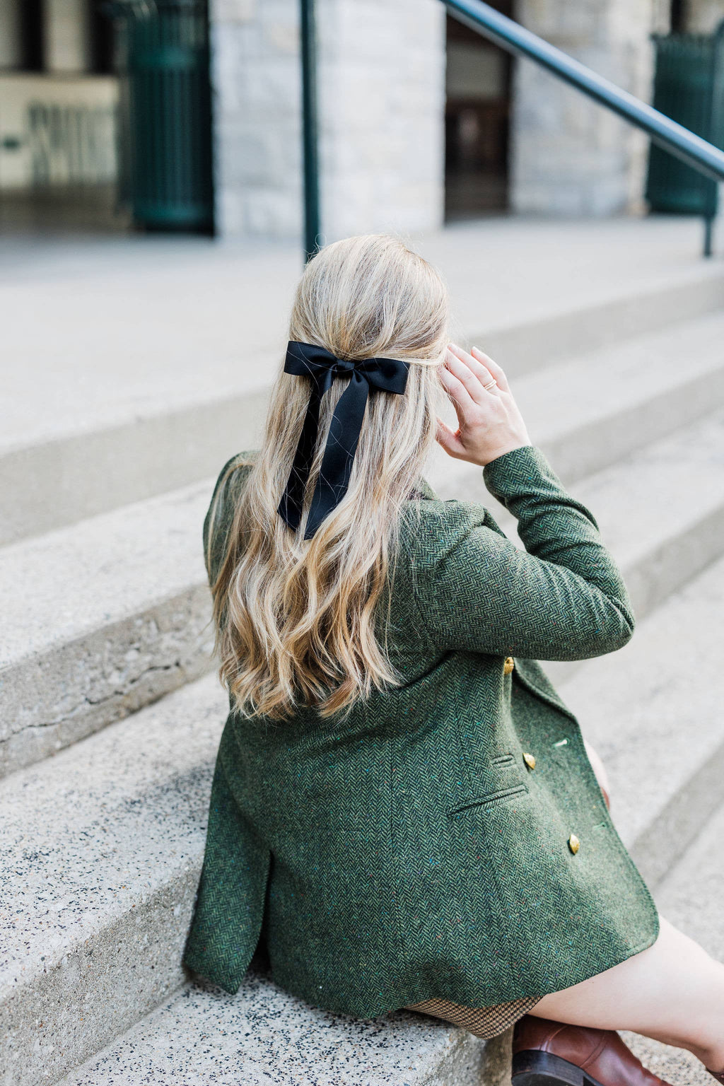 Medium Matte Satin Hair Barrette | Florence Bow