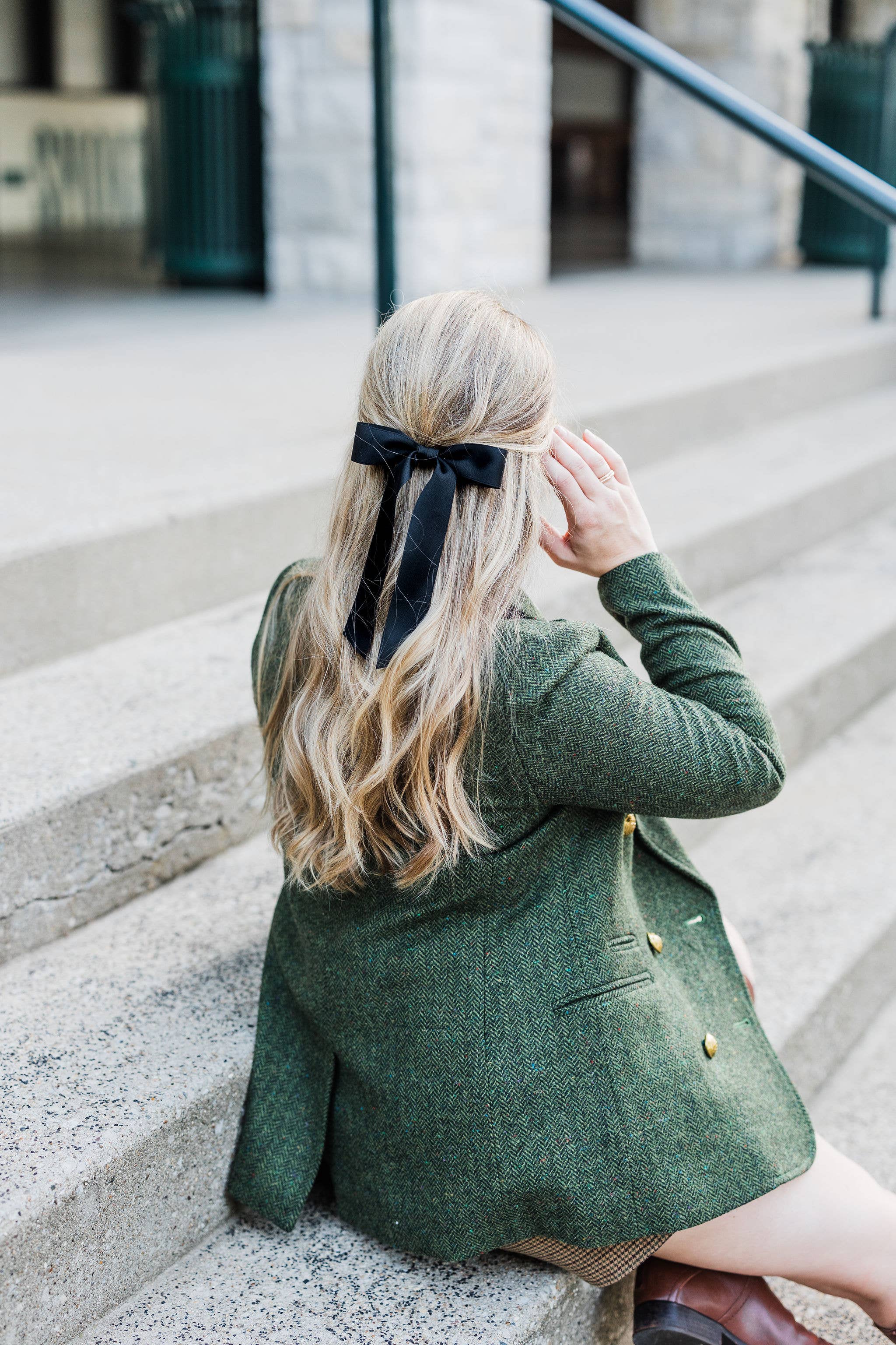 Medium Matte Satin Hair Barrette | Florence Bow