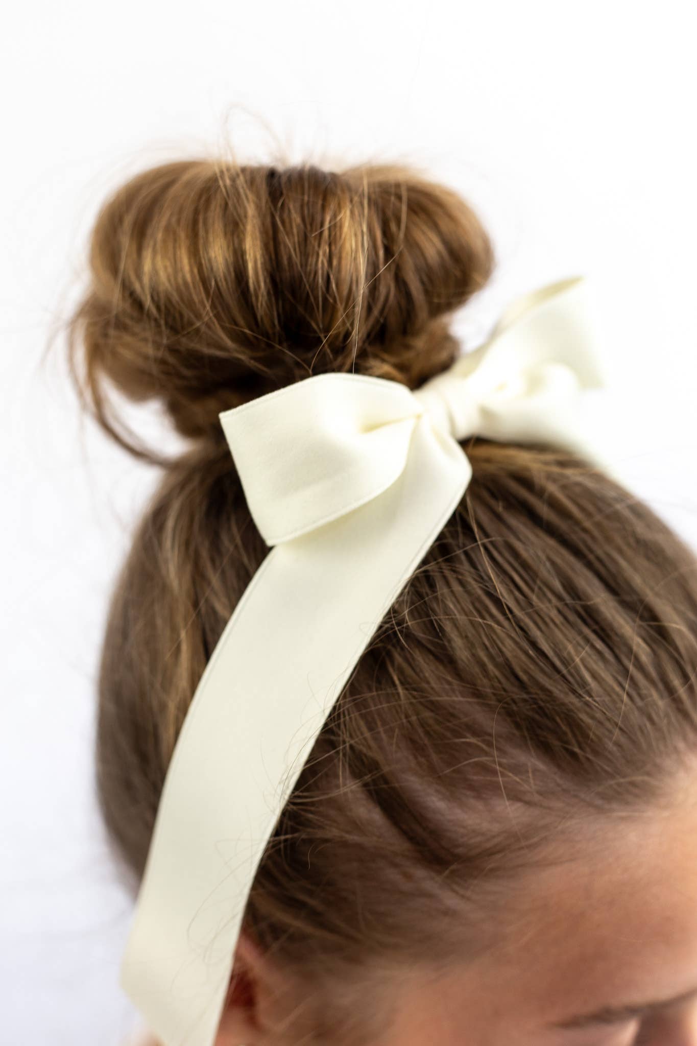 Medium Matte Satin Hair Barrette | Florence Bow