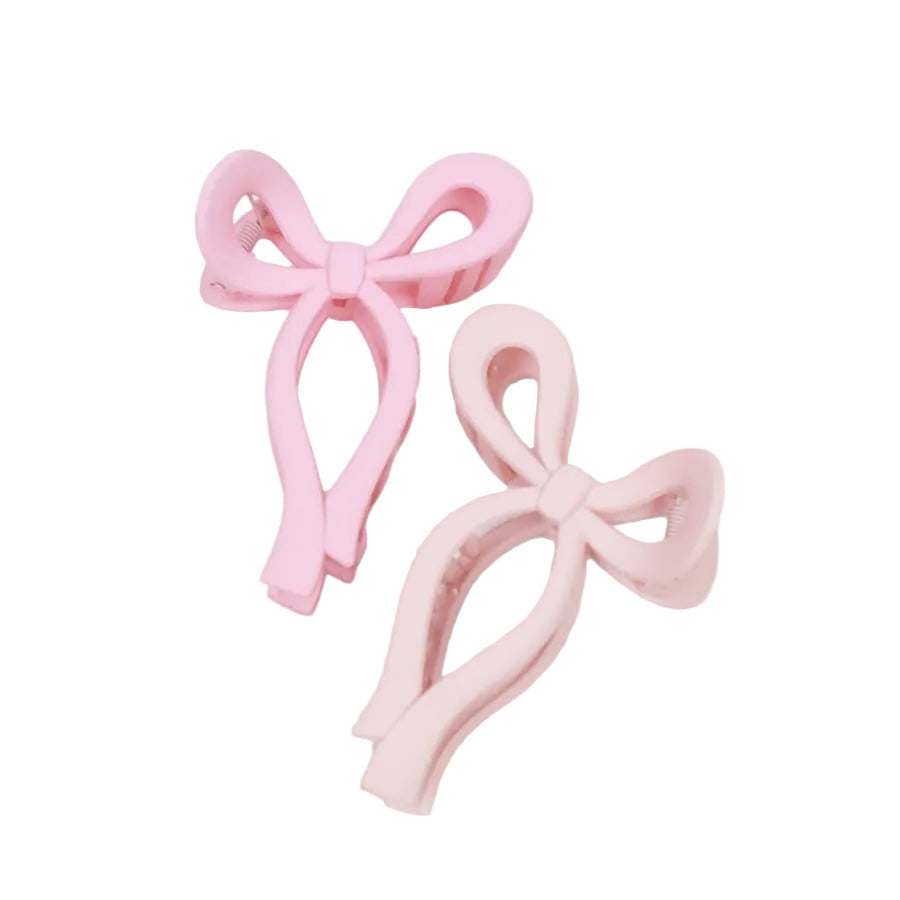Matte Pastel Bow Hair Claw