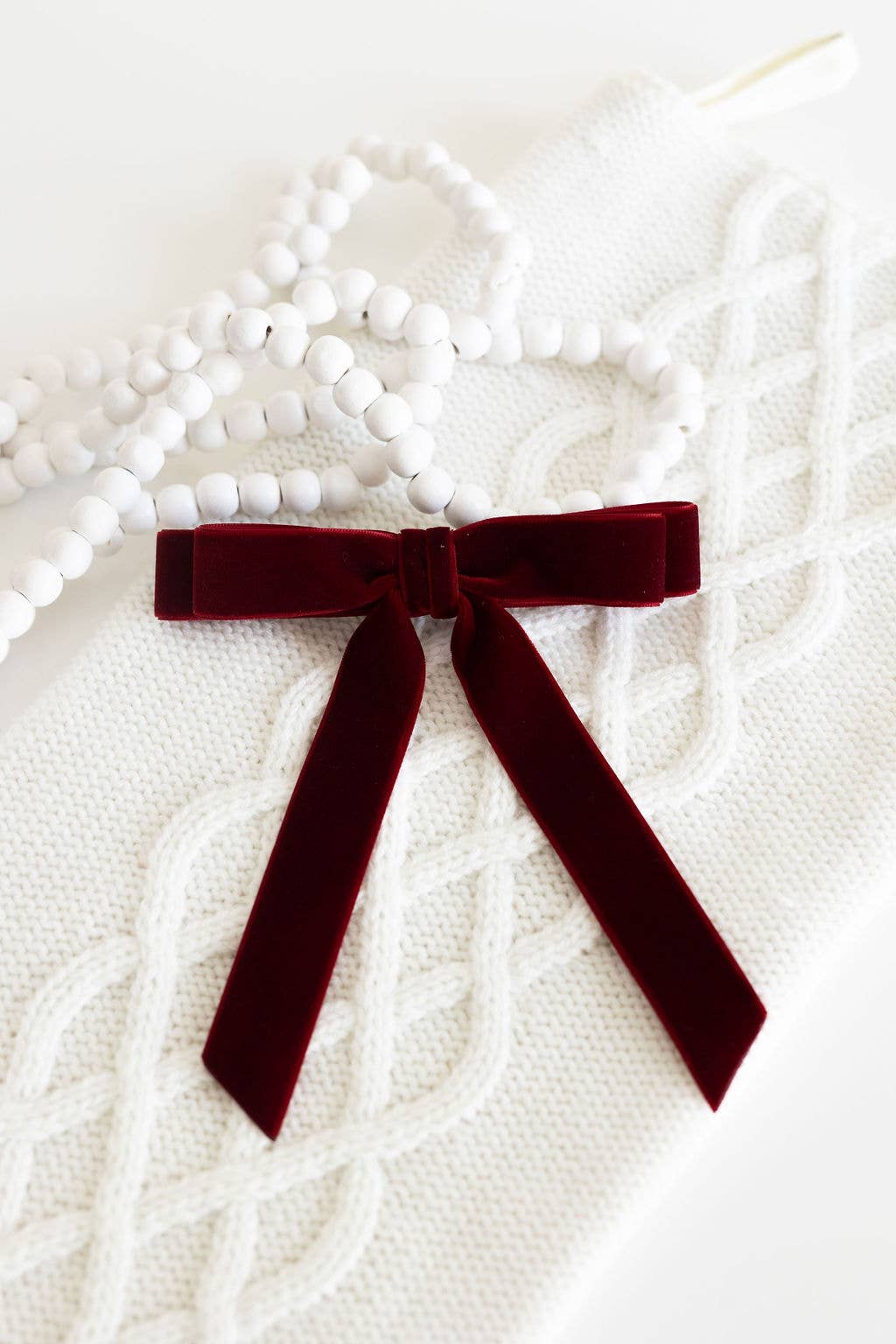 Short Velvet Hair Barrette | Alice Bow - Short Length